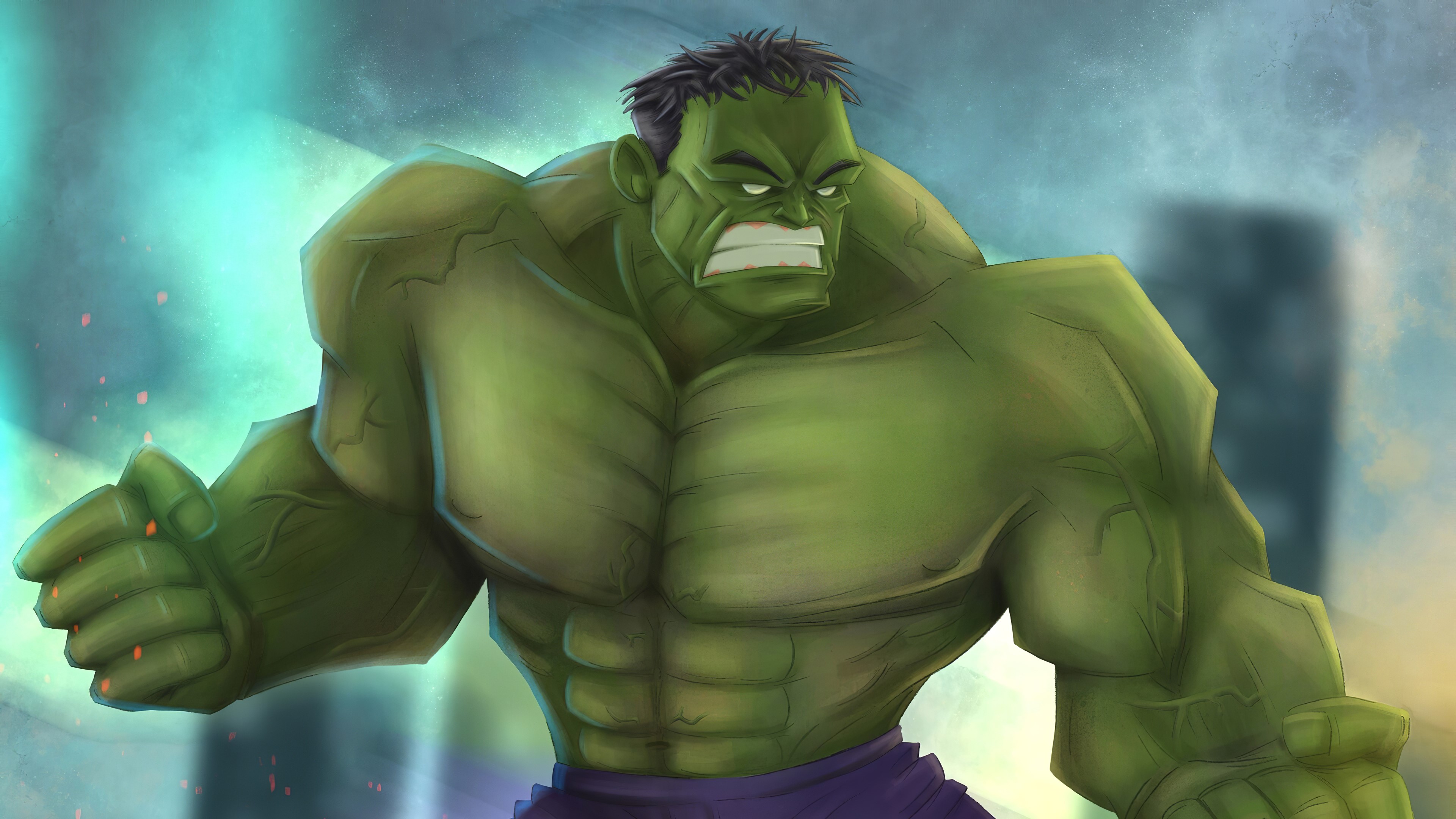 hulk, superheroes, artwork, hd, 4k, artstation, HD Wallpaper