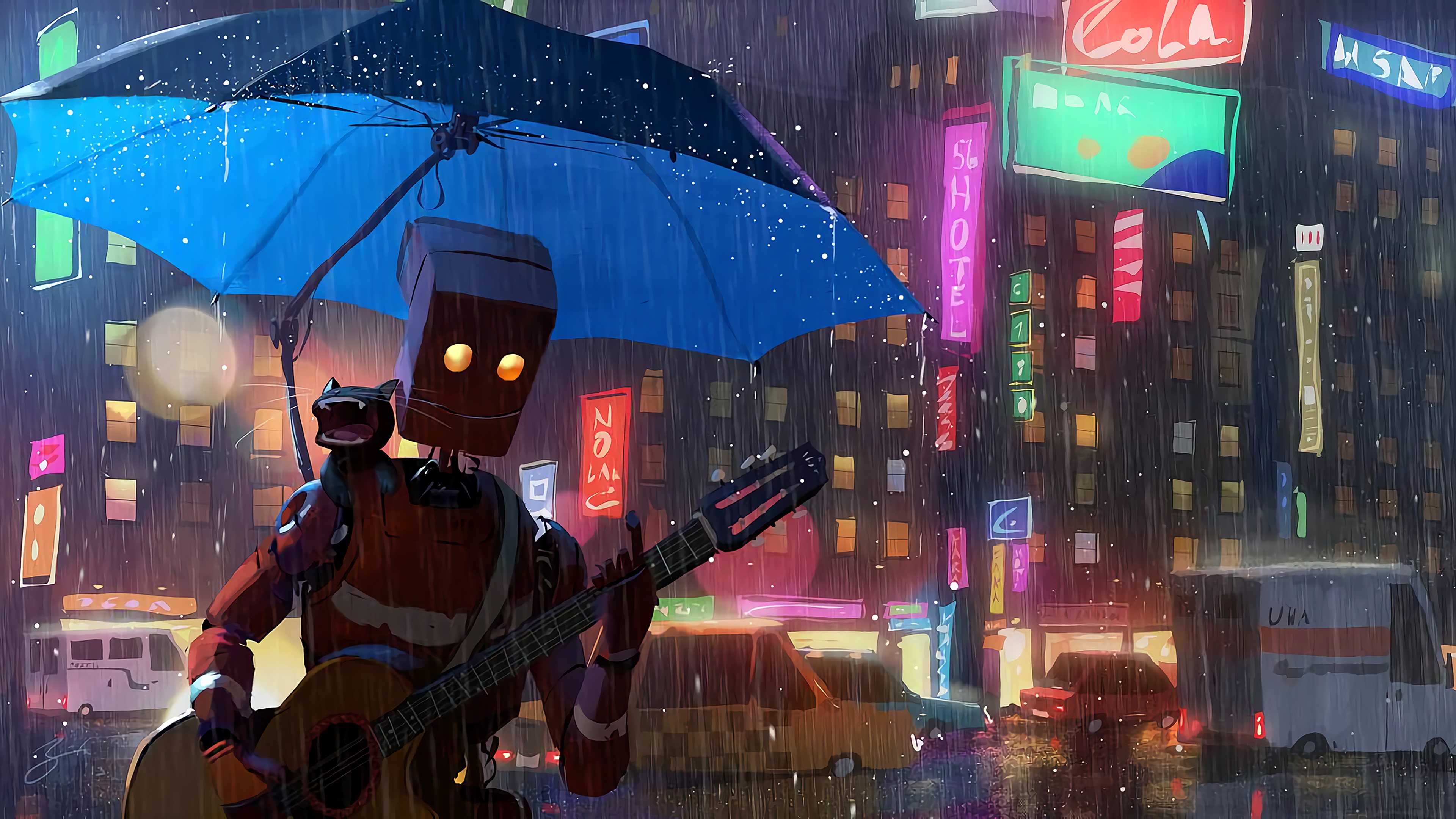 robot, artist, artwork, digital art, hd, 4k, deviantart, HD Wallpaper