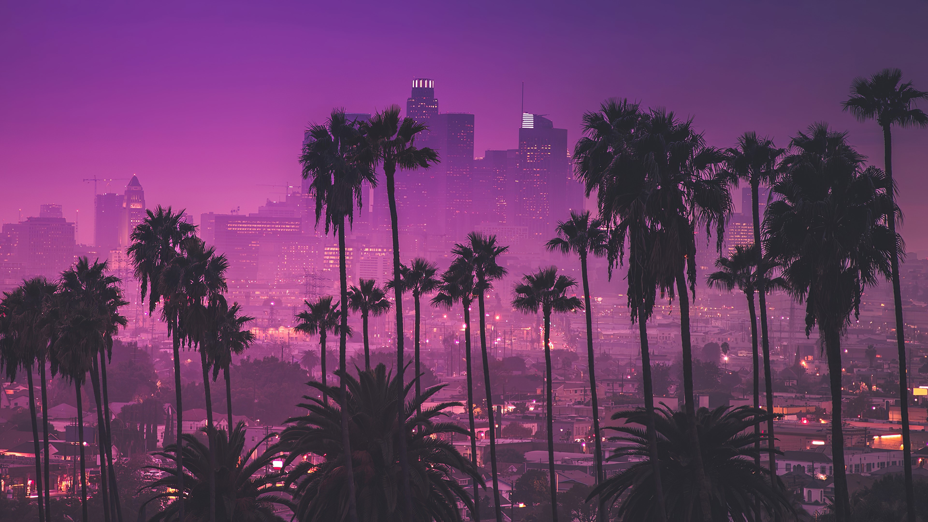 los angles, synthwave, artist, artwork, digital art, hd, 4k, HD Wallpaper