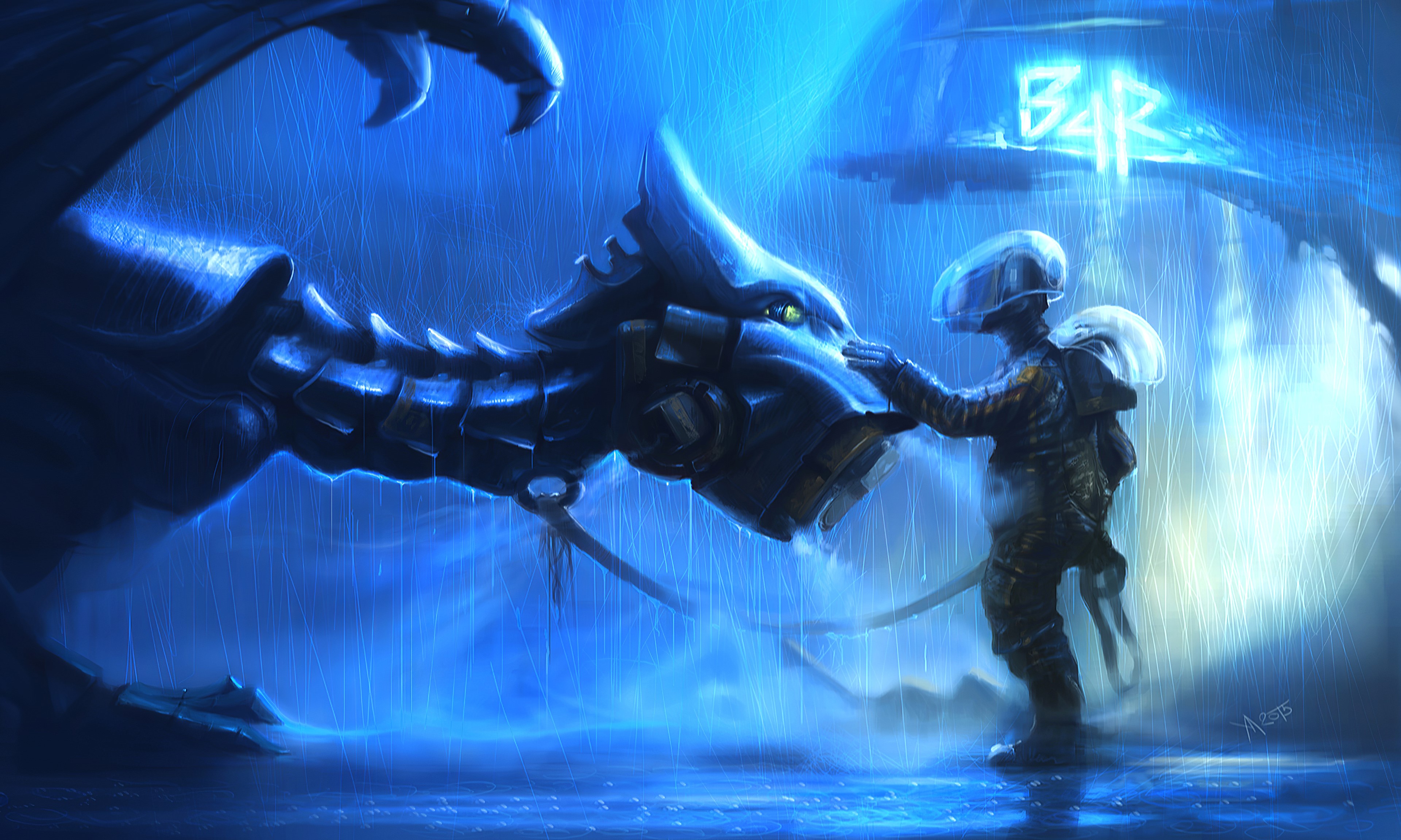 dragon, scifi, artist, artwork, digital art, hd, 4k, deviantart, HD Wallpaper