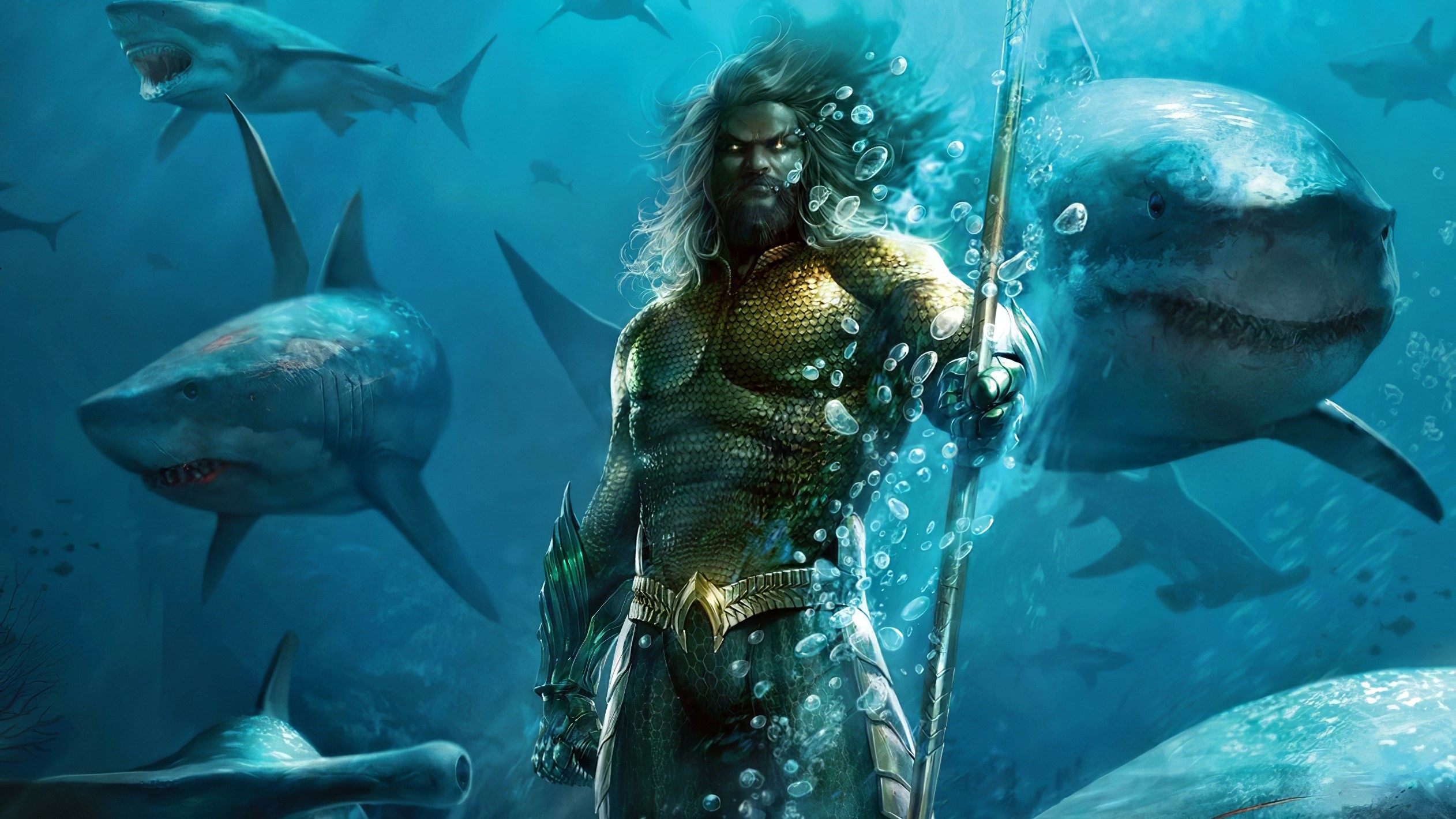 aquaman, superheroes, artwork, hd, HD Wallpaper
