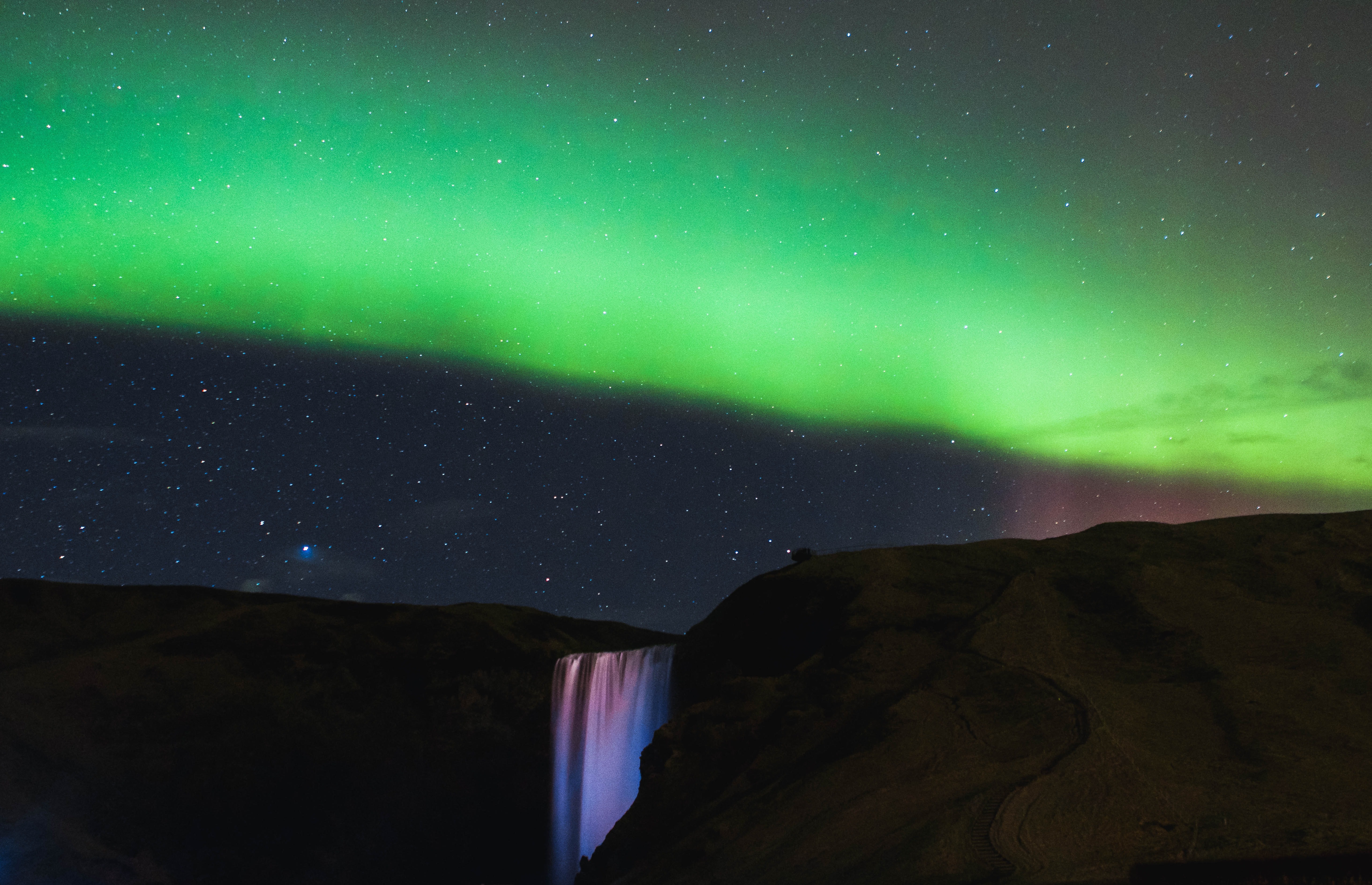 northern lights, nature, hd, mountains, 4k, 5k, HD Wallpaper