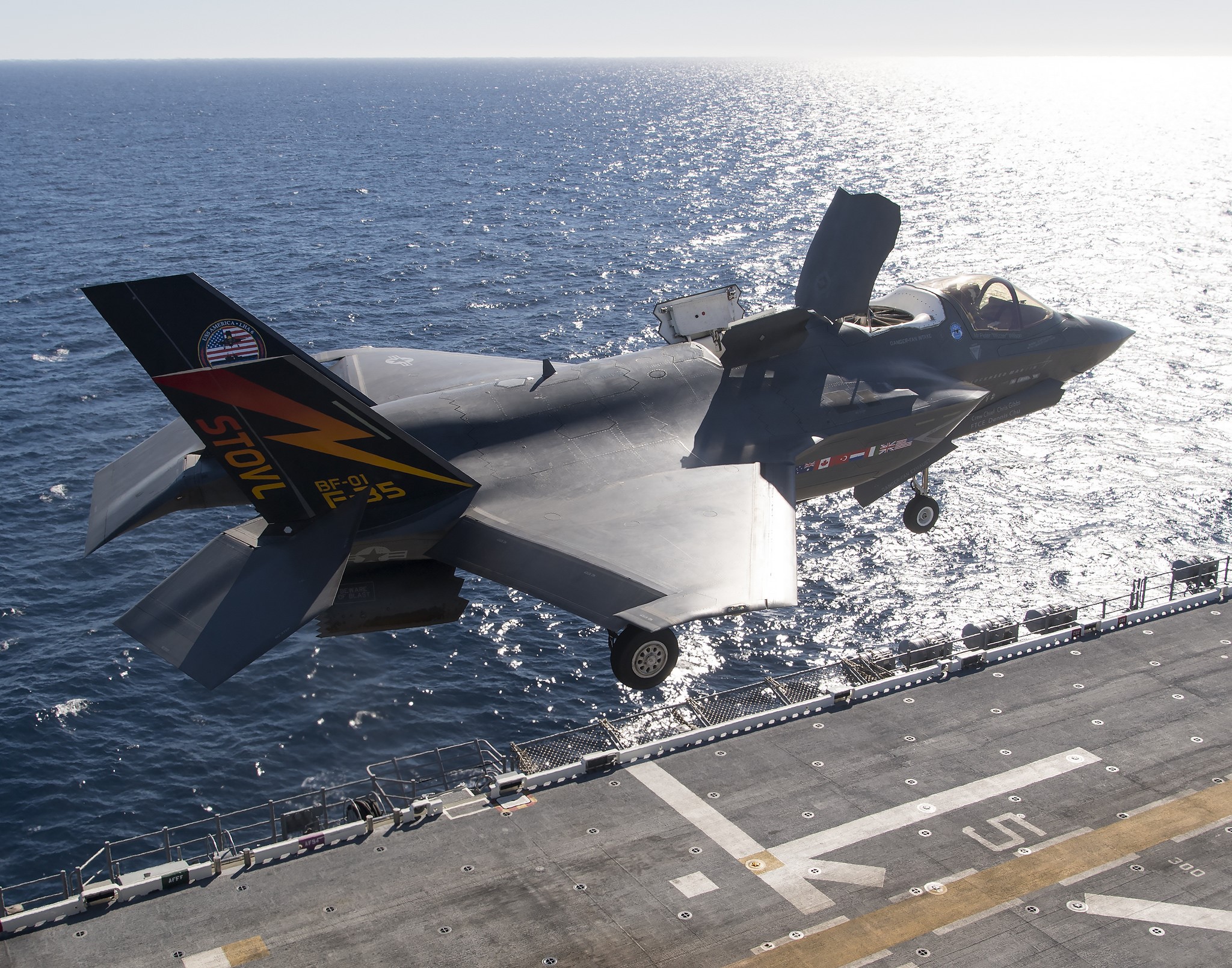 F-35B Lightning II, navy, military, military aircraft, aircraft, HD Wallpaper