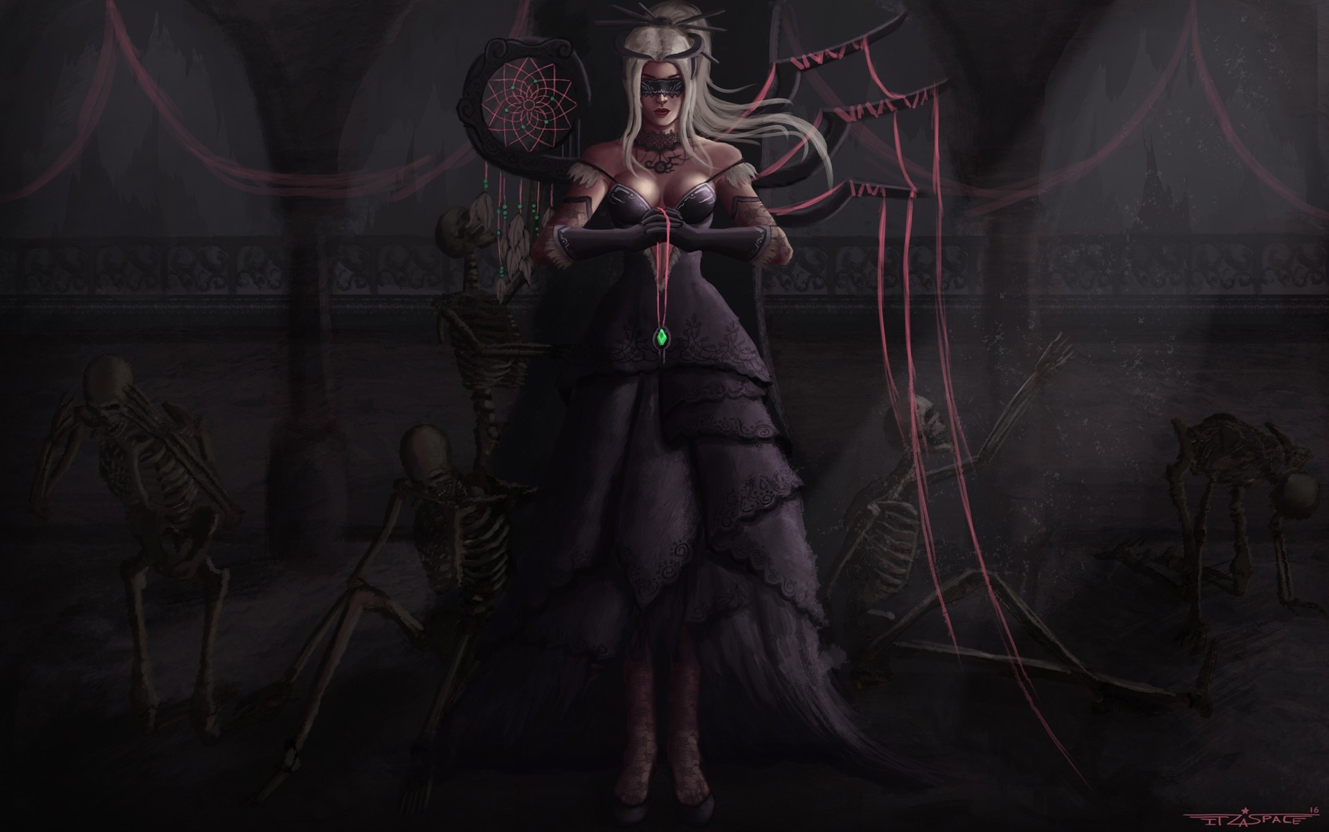 fantasy art, dark, fantasy girl, HD Wallpaper