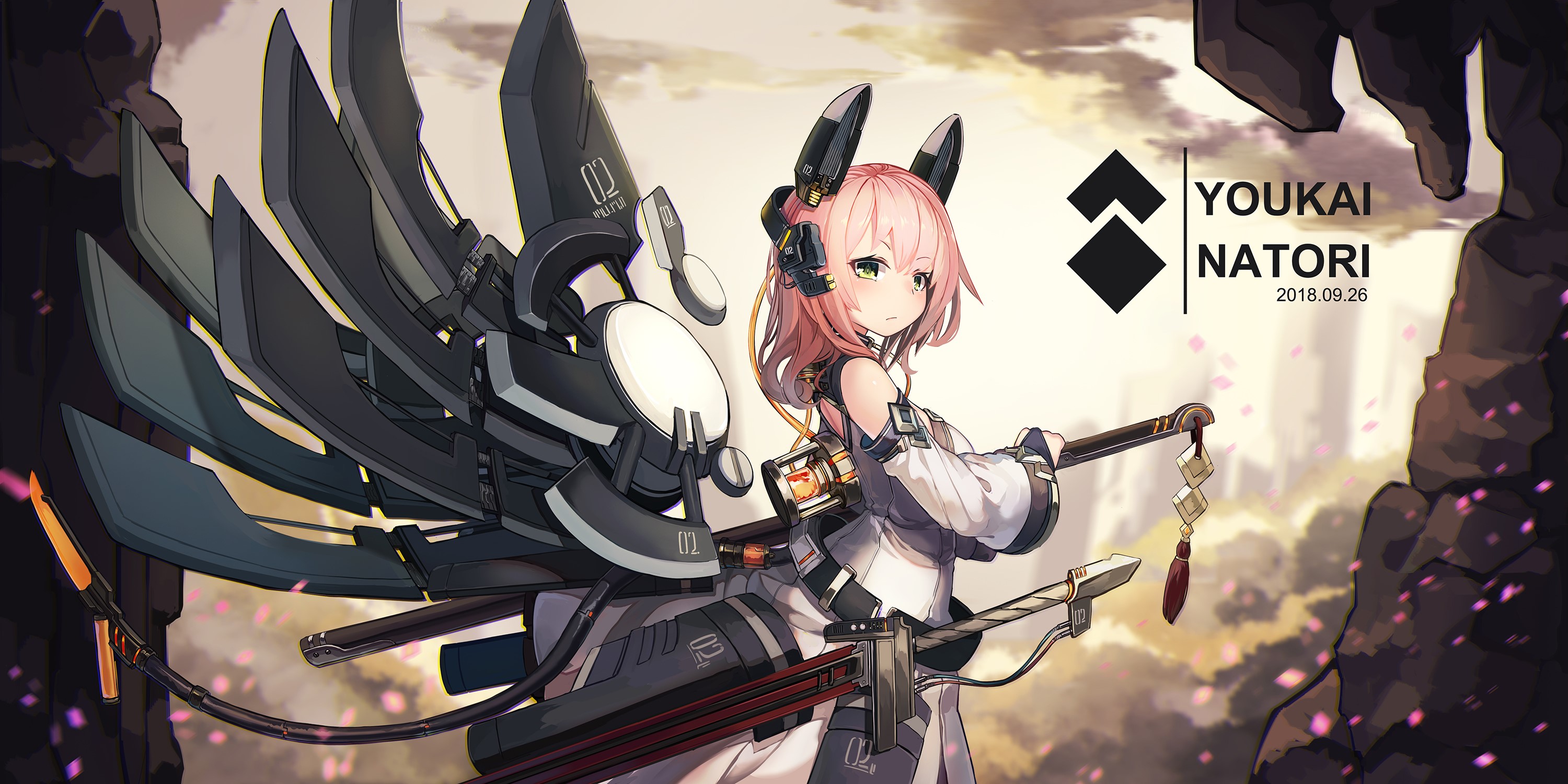 anime, anime girls, pink hair, HD Wallpaper