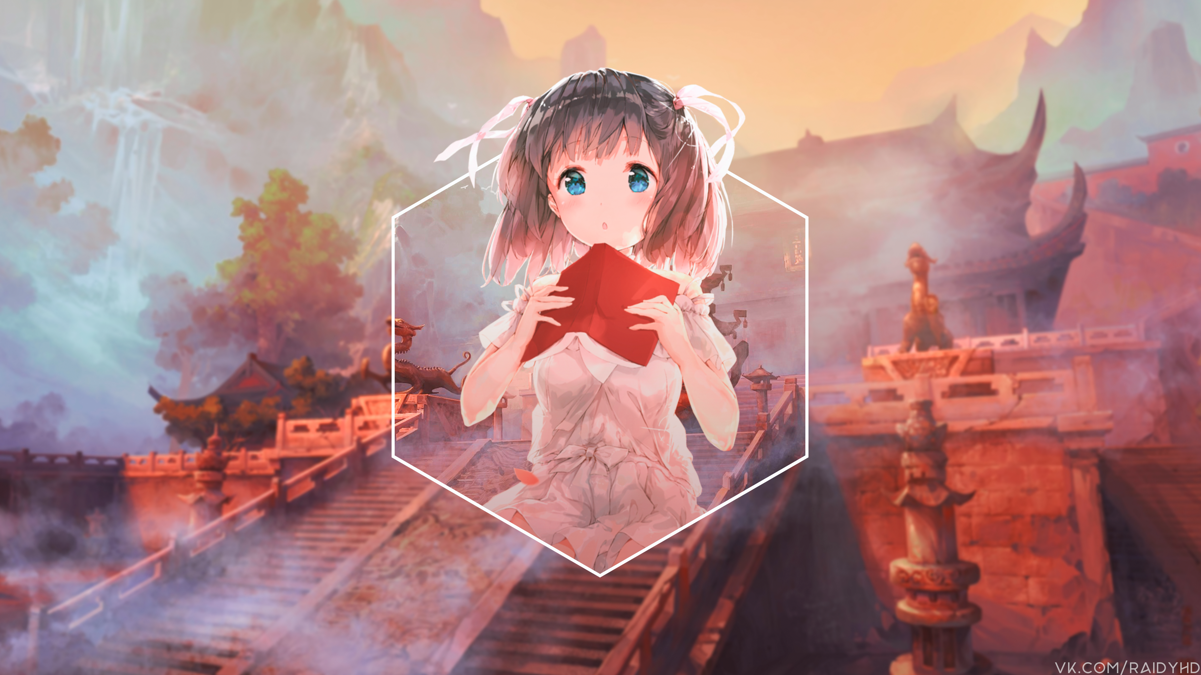 anime girls, anime, picture-in-picture, HD Wallpaper