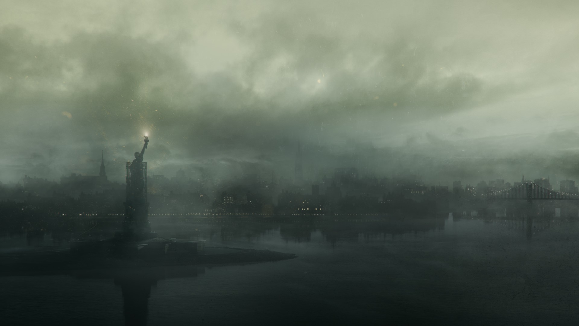 Felix Soletic, dark, Statue of Liberty, HD Wallpaper
