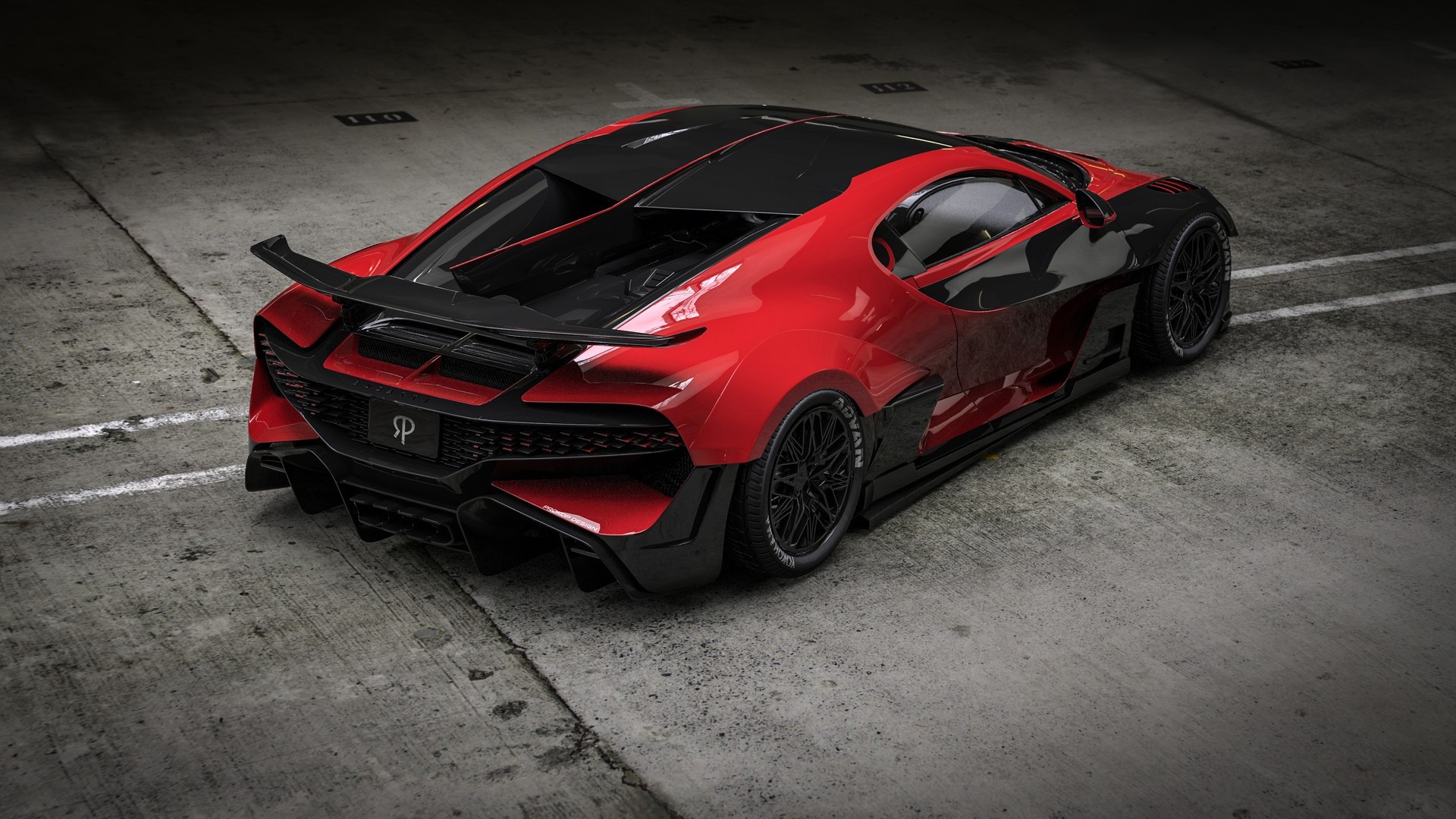 red cars, car, vehicle, Bugatti, Rostislav Prokop, Bugatti Divo, HD Wallpaper