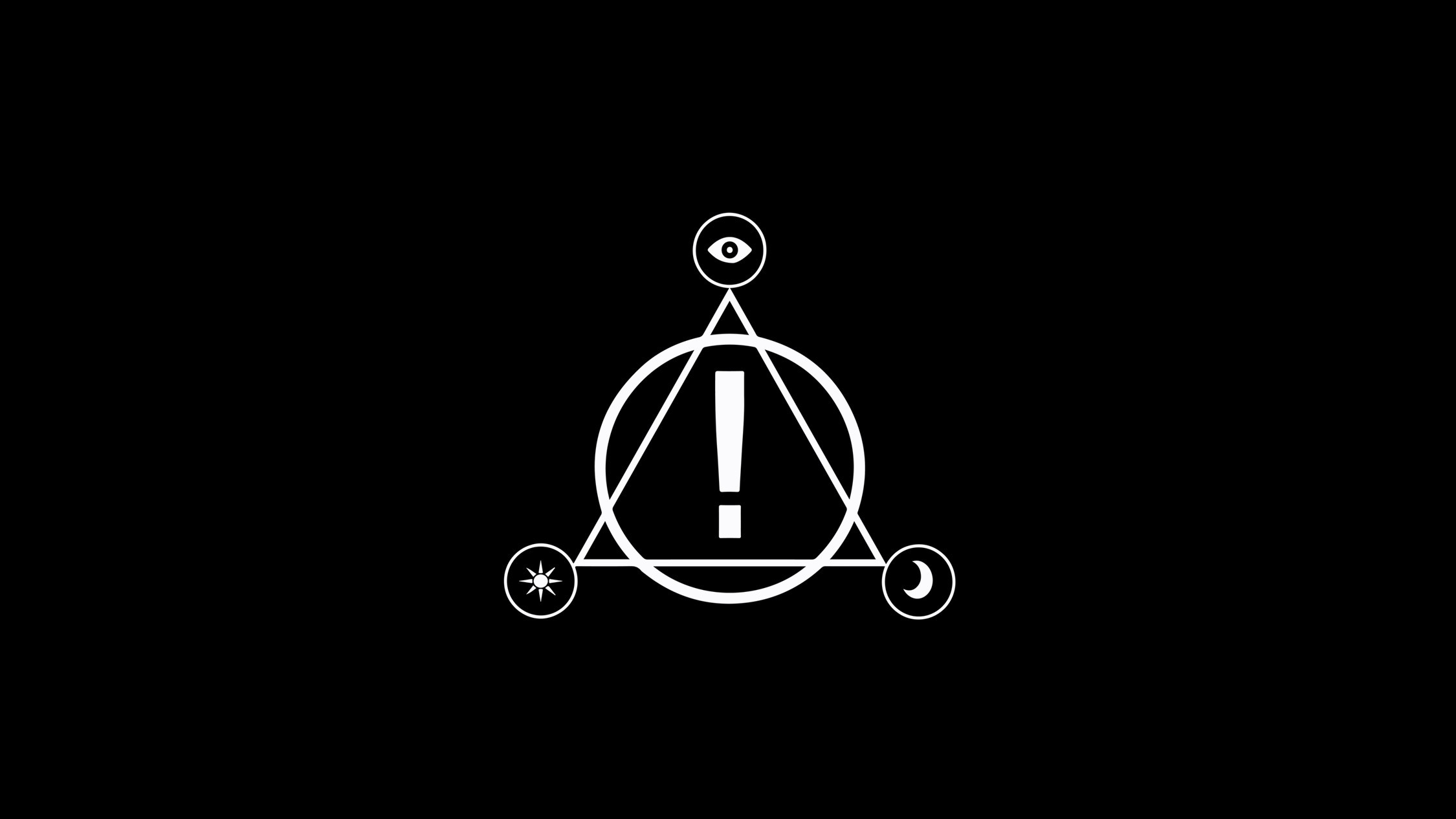 Panic at the Disco!, emo, simple, simple background, minimalism, black background, logo, HD Wallpaper