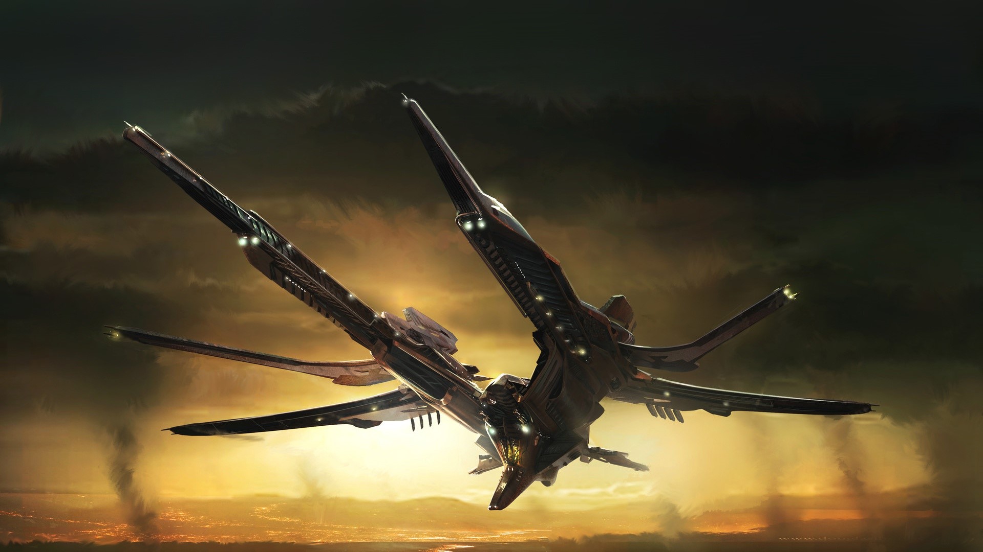 vehicle, science fiction, artwork, Star Citizen, Eddie Del Rio, HD Wallpaper