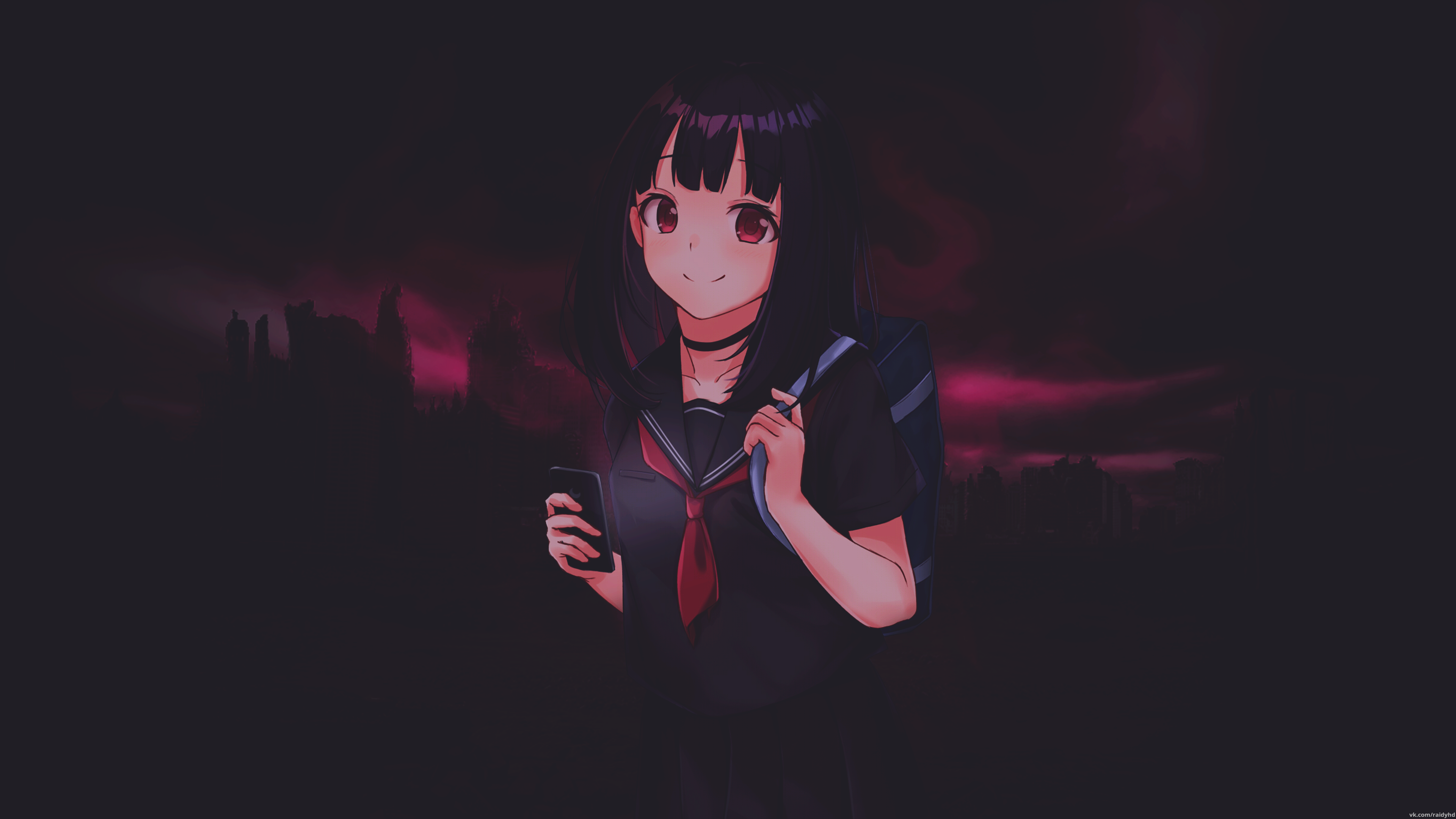 anime, anime girls, picture-in-picture, HD Wallpaper