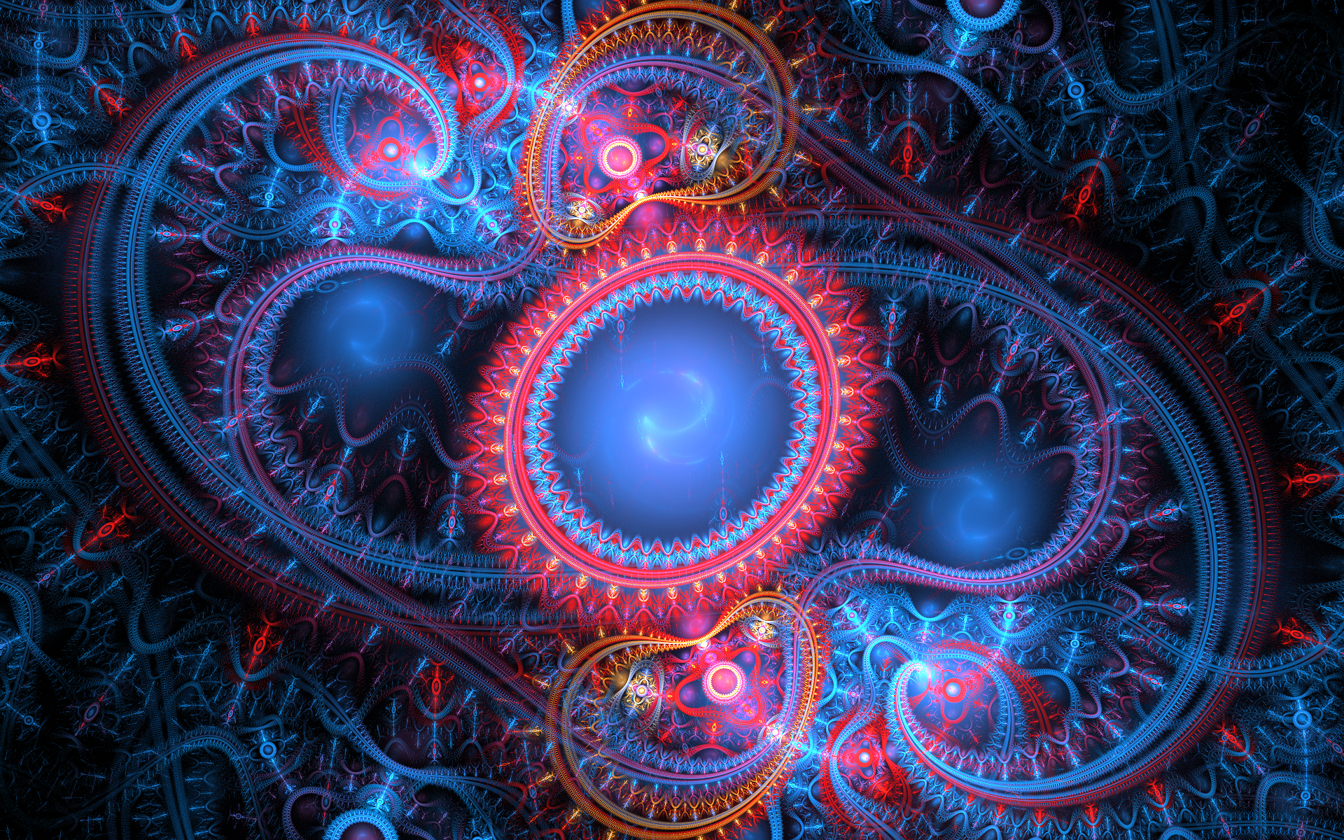 abstract, colorful, digital art, HD Wallpaper