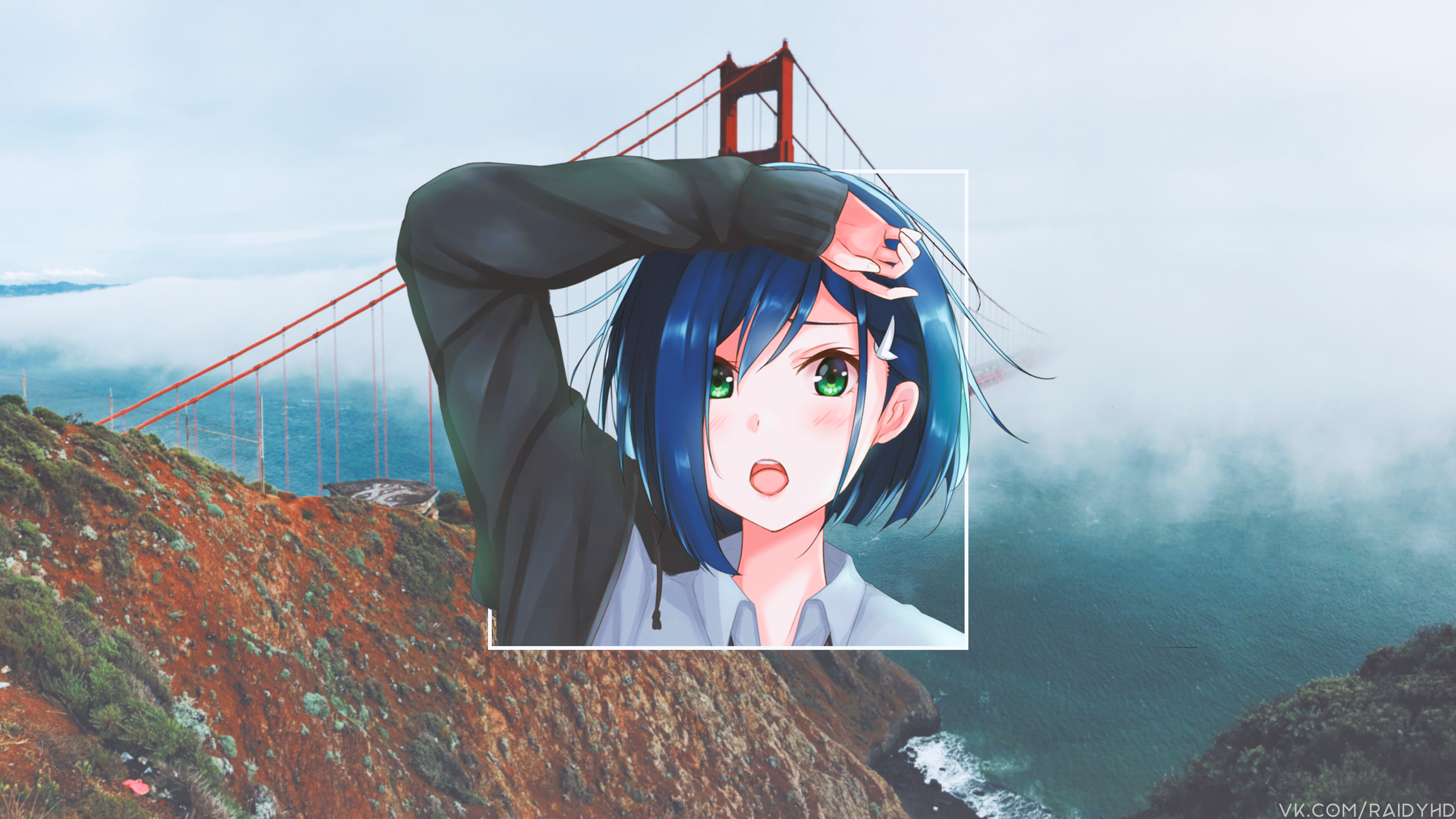 anime, anime girls, picture-in-picture, Ichigo (Darling in the FranXX), HD Wallpaper