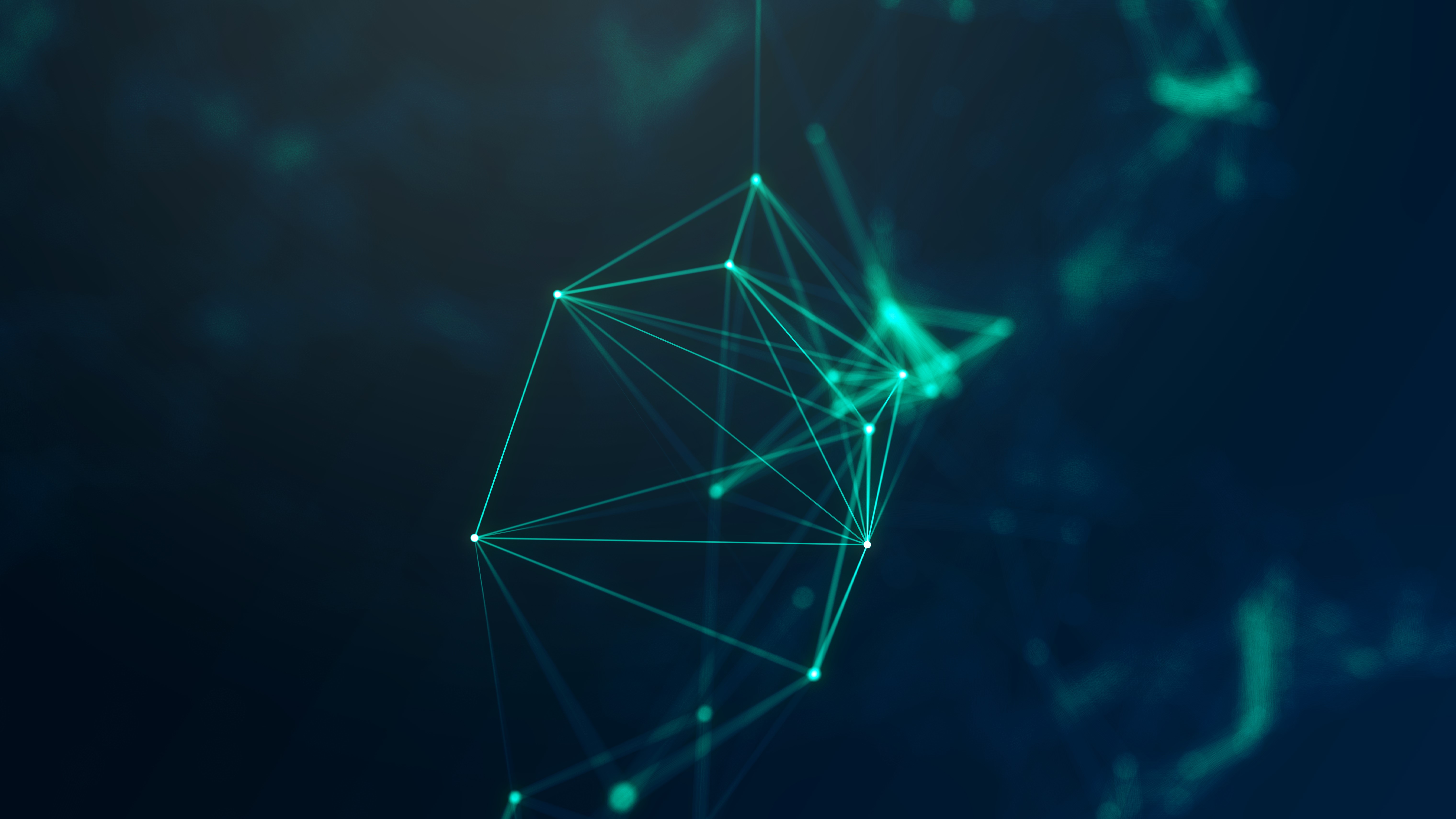 geometry, cyberspace, digital art, lines, abstract, HD Wallpaper