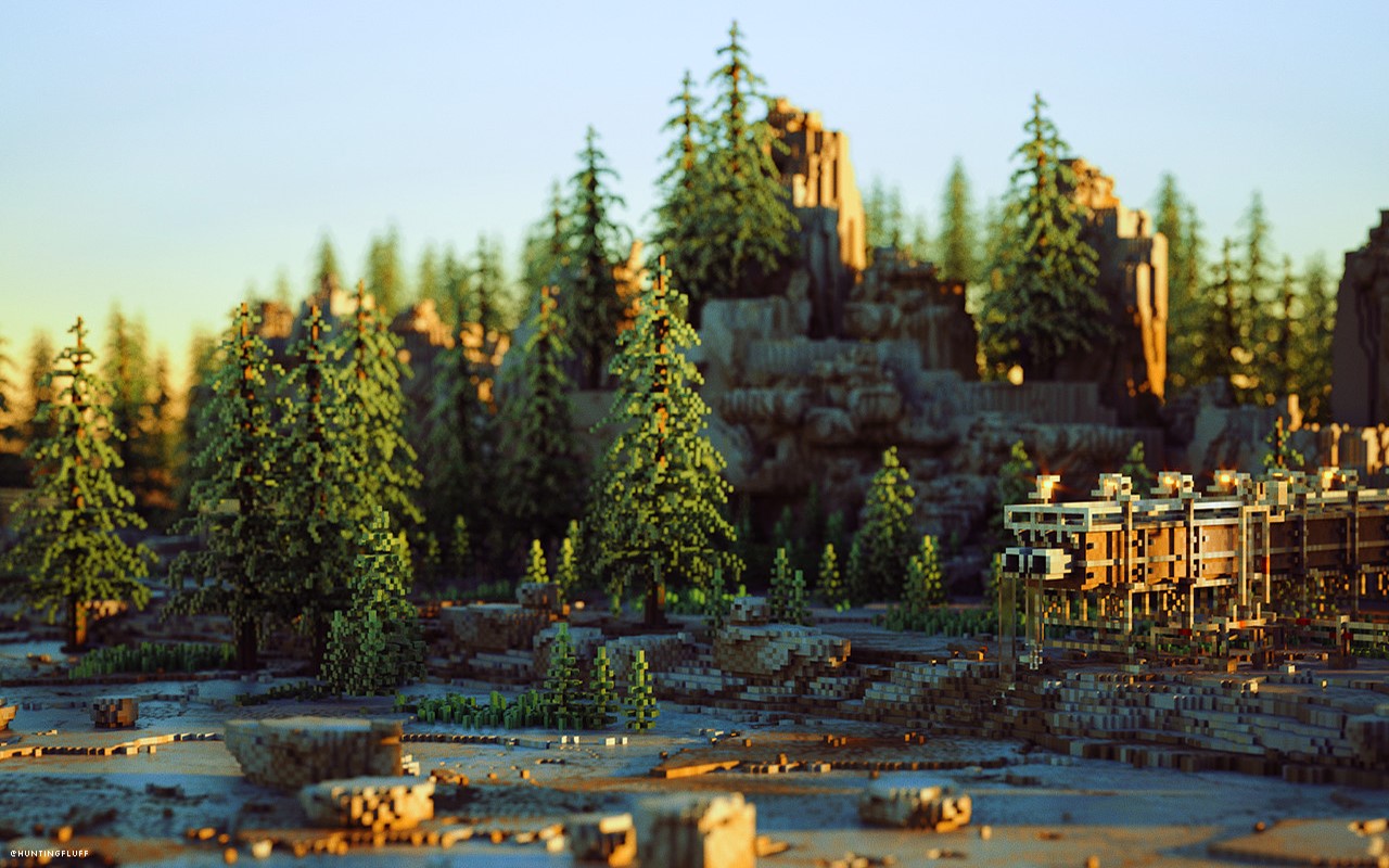 John Kearny, artwork, digital, forest, sunlight, digital art, HD Wallpaper