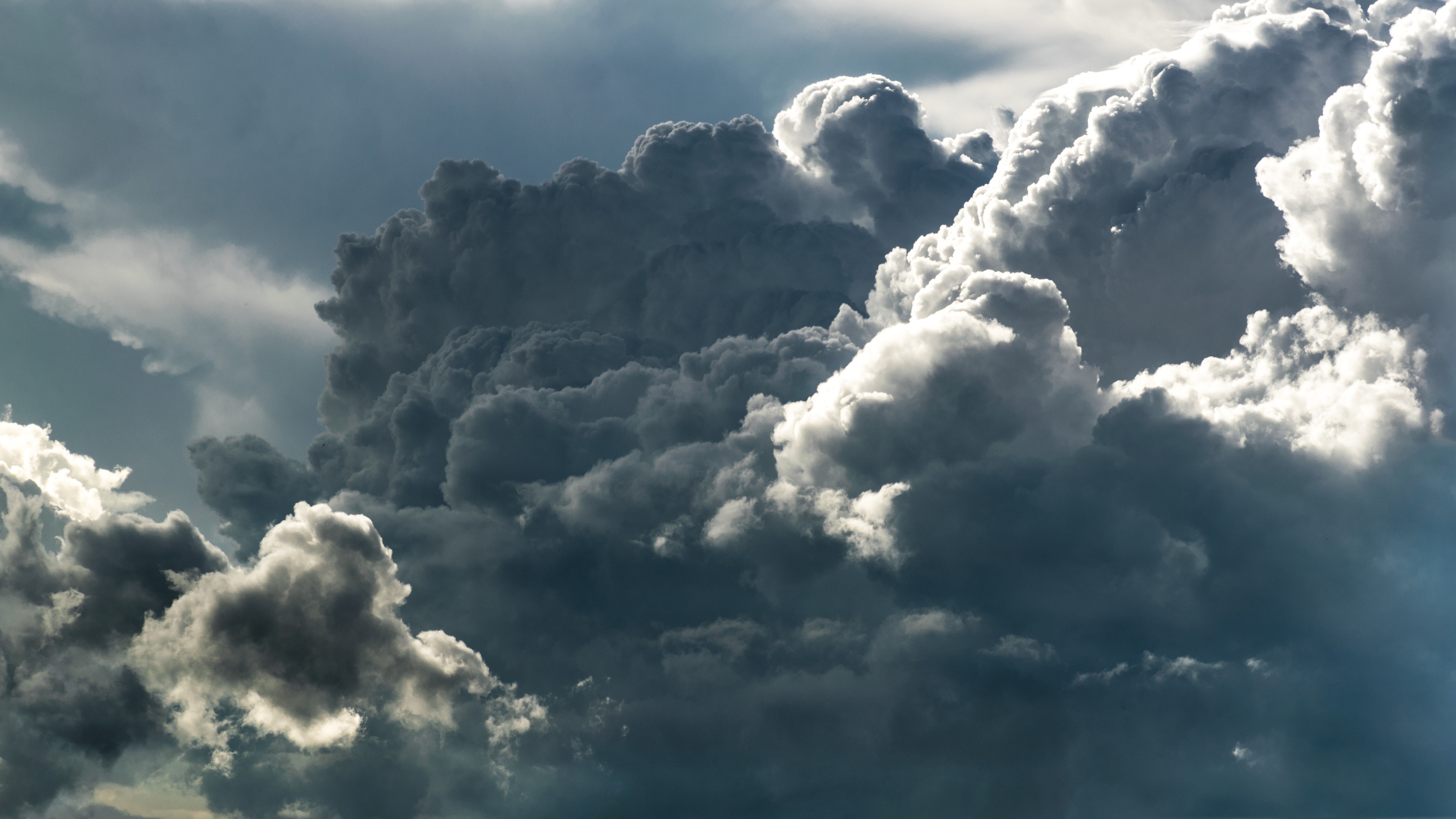 clouds, storm, dark, sky, HD Wallpaper