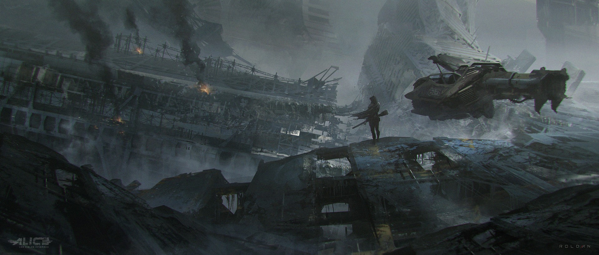 futuristic, artwork, digital, Juan Pablo Roldan, science fiction, concept art, HD Wallpaper