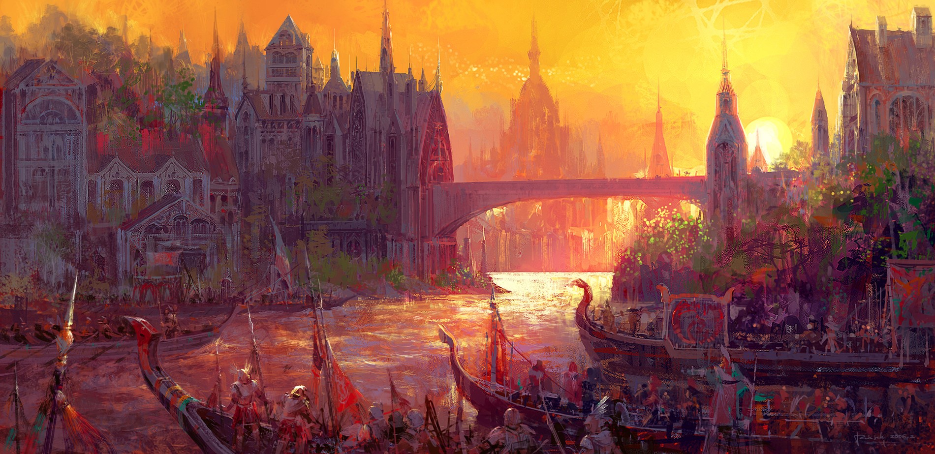 artwork, digital, medieval, HD Wallpaper