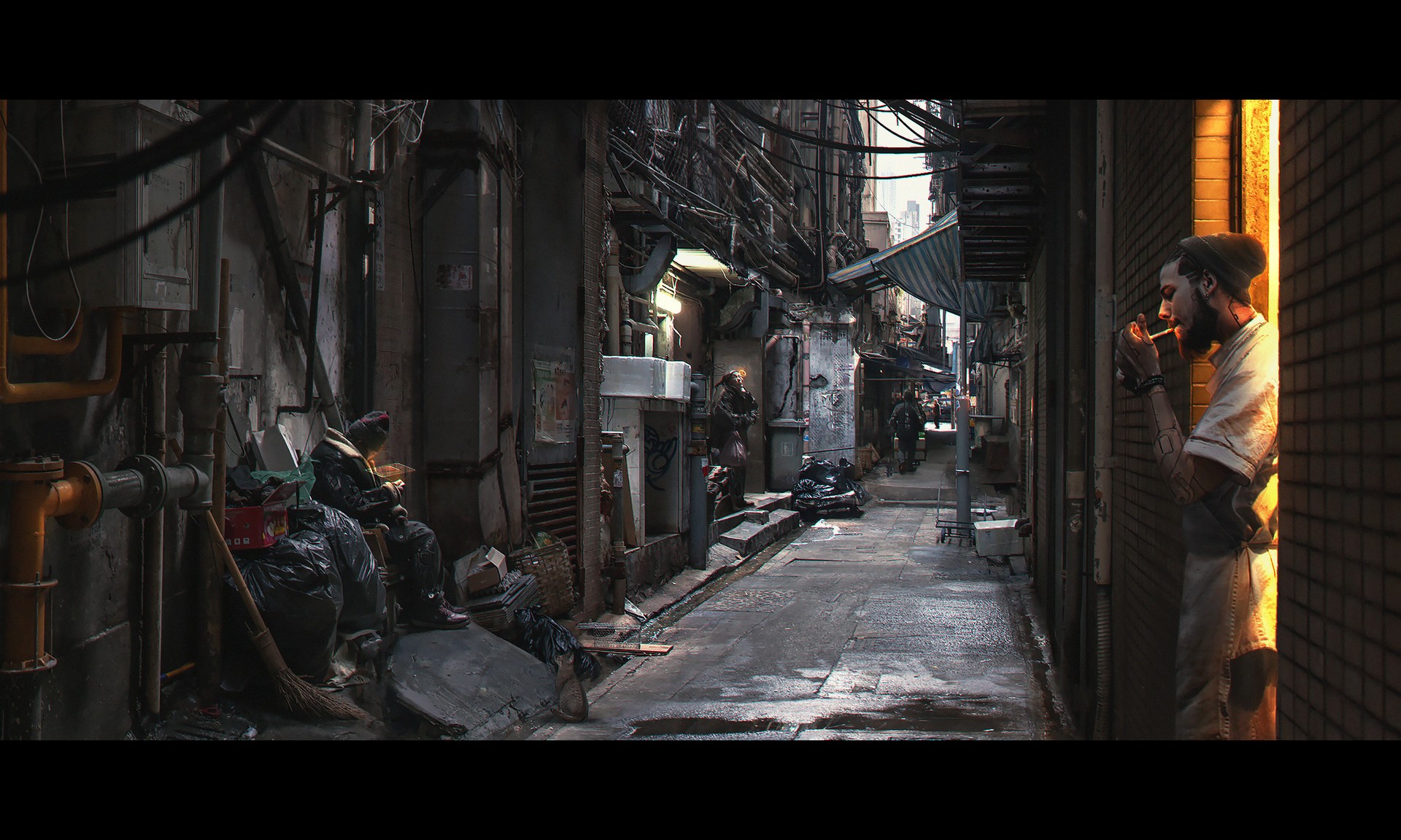 Abrar Khan, futuristic, 2039 (Year), digital, artwork, cyberpunk, HD Wallpaper