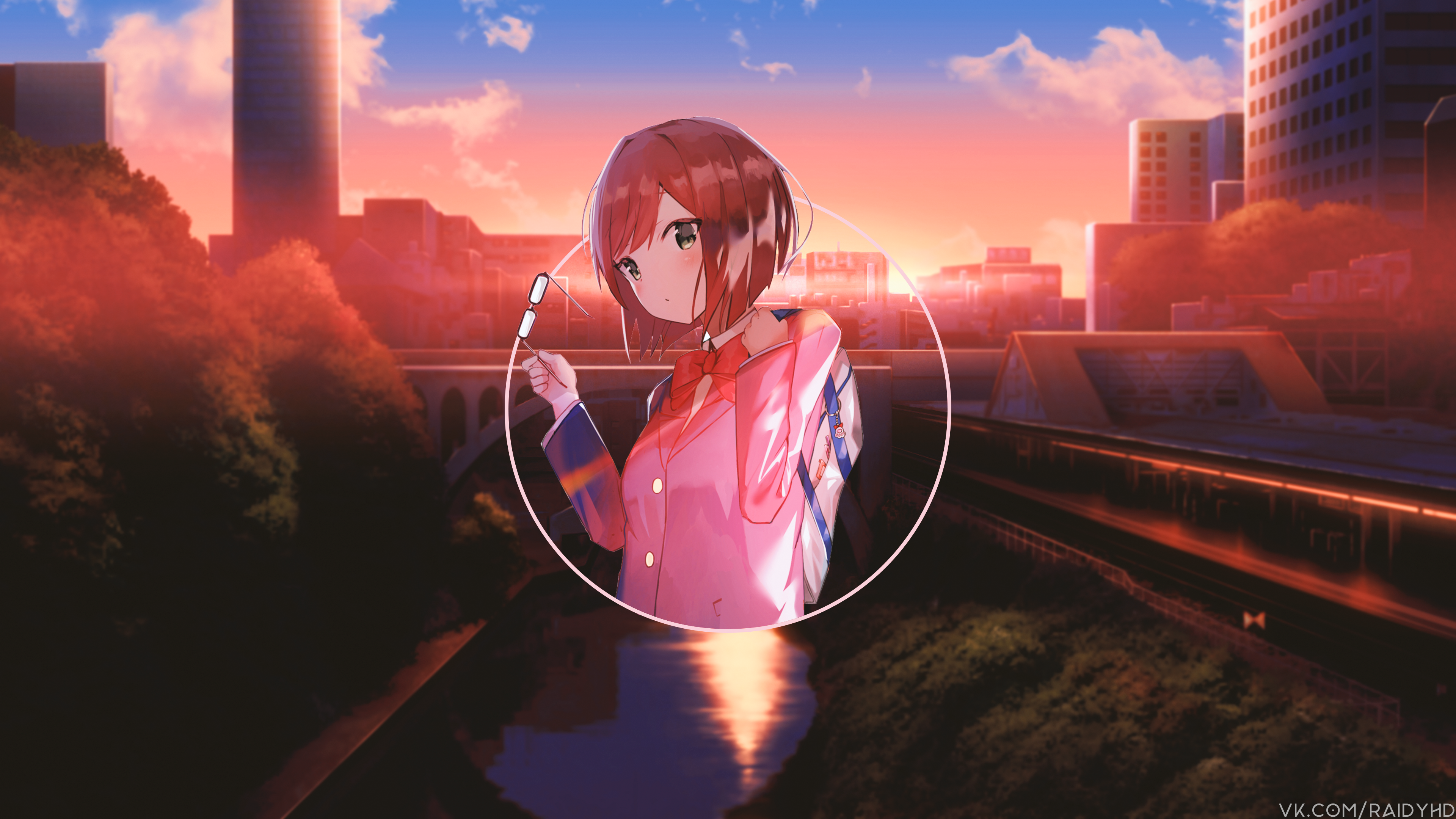 anime, anime girls, picture-in-picture, HD Wallpaper