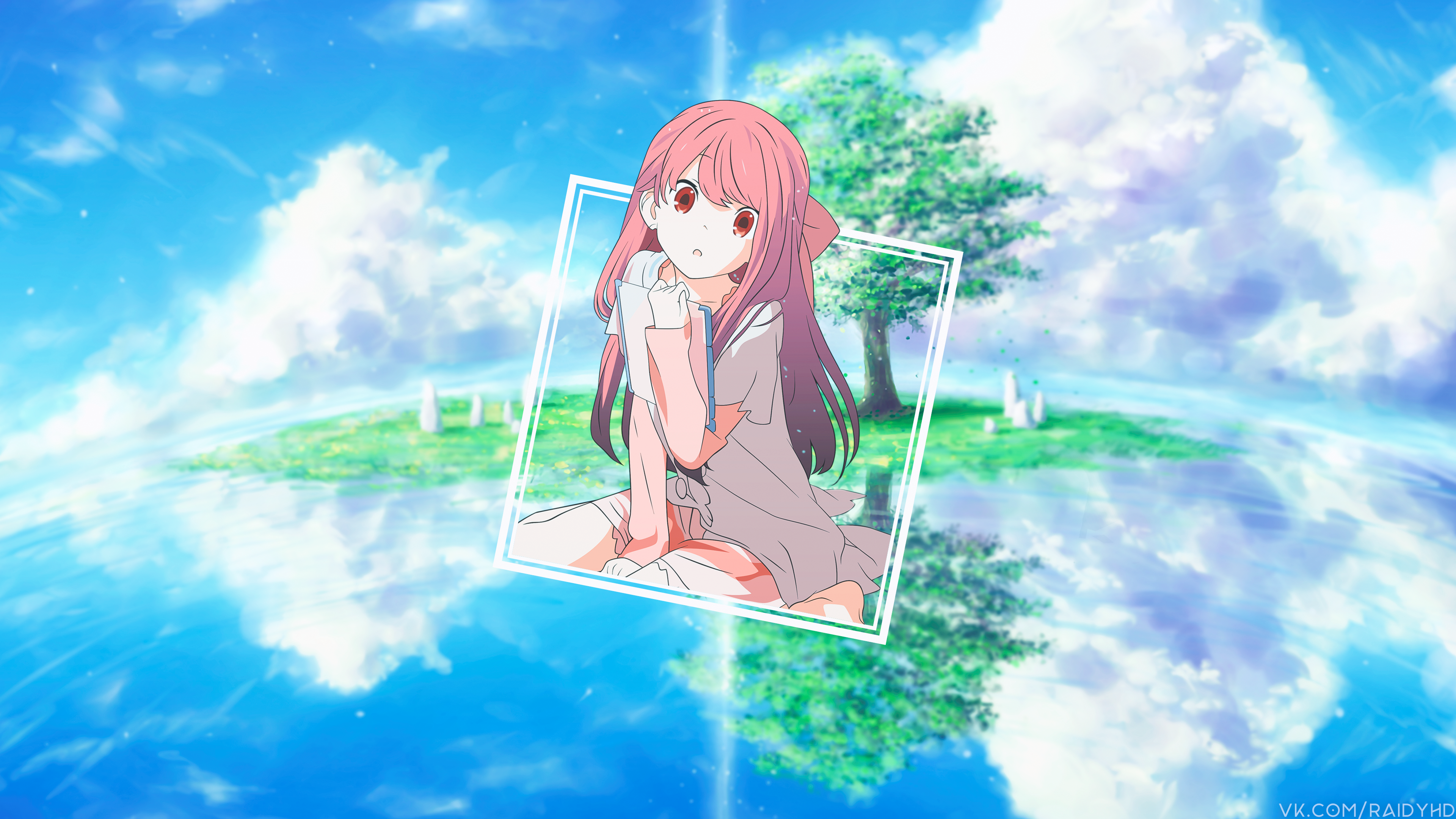 anime, anime girls, picture-in-picture, HD Wallpaper