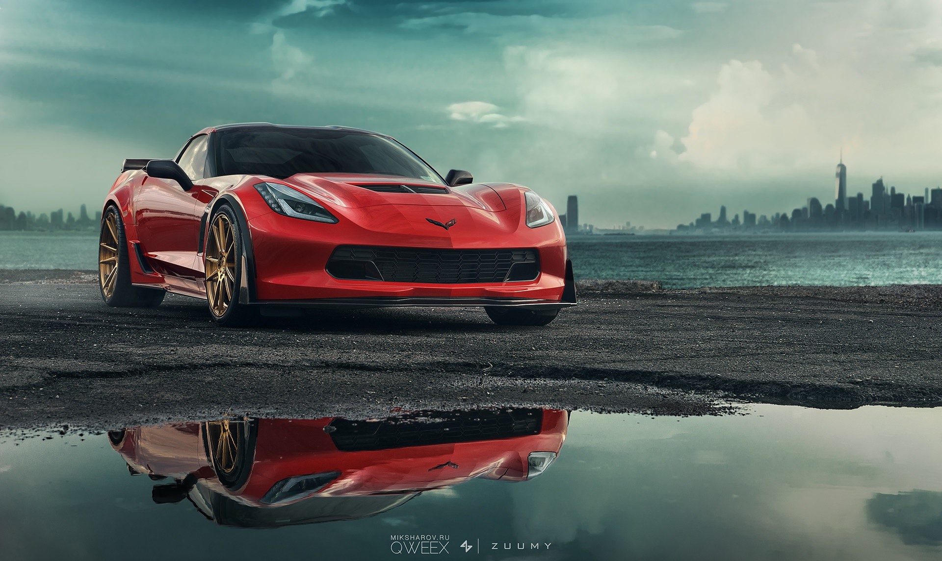 car, vehicle, Chevrolet Corvette, red cars, HD Wallpaper