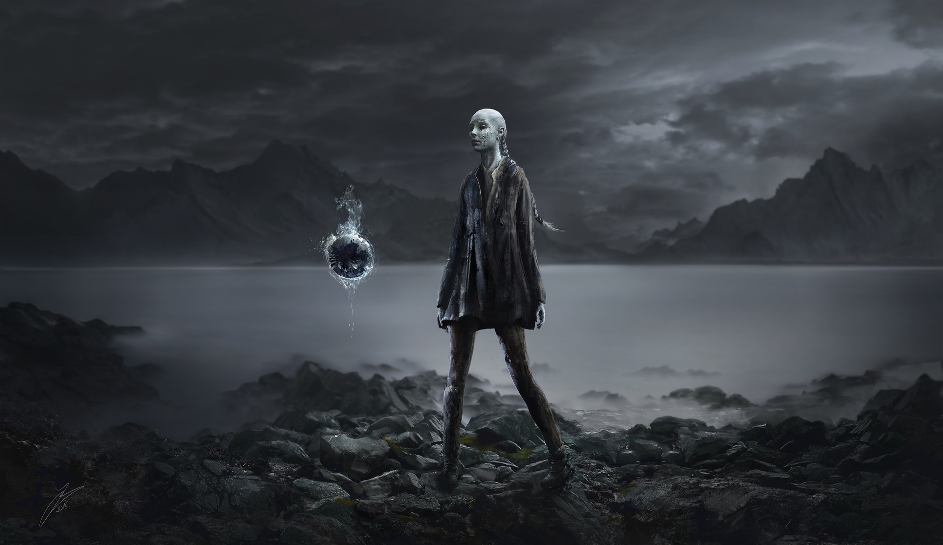 fantasy art, dark, fantasy girl, HD Wallpaper