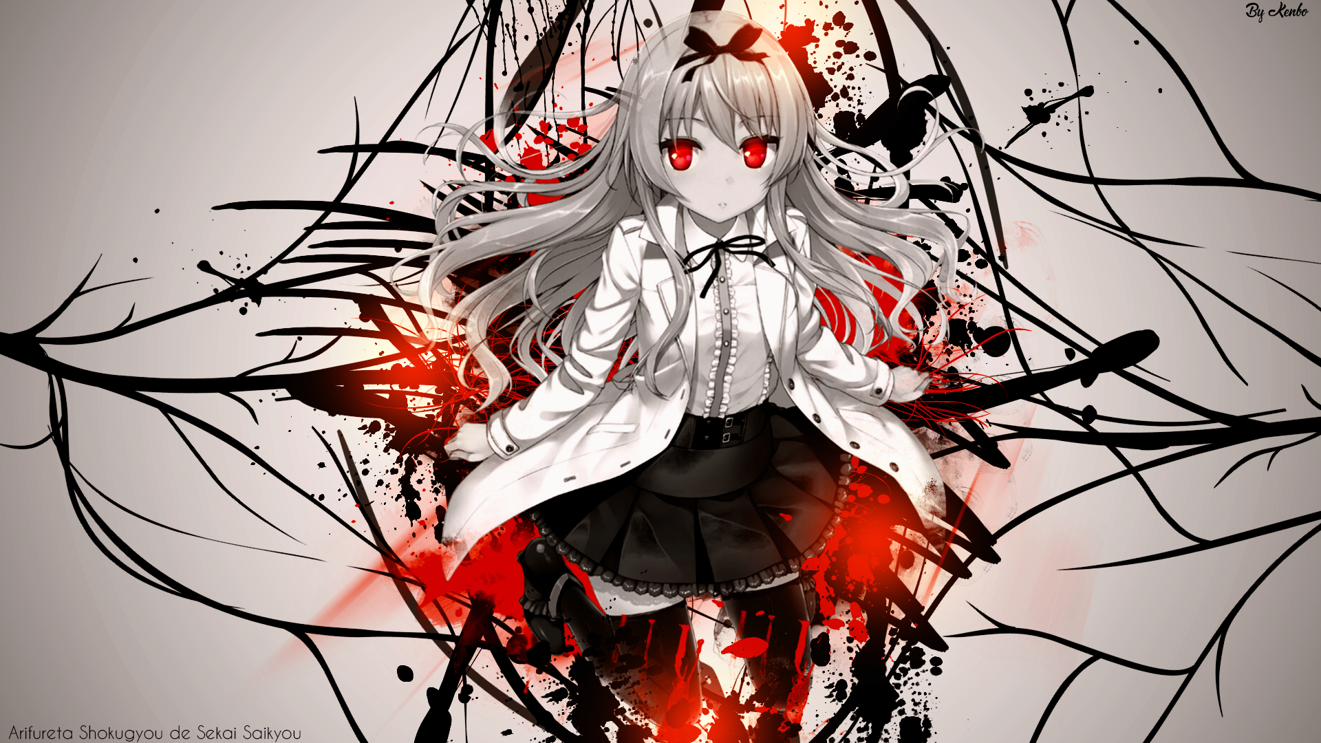 Novels, manga, paint splatter, HD Wallpaper
