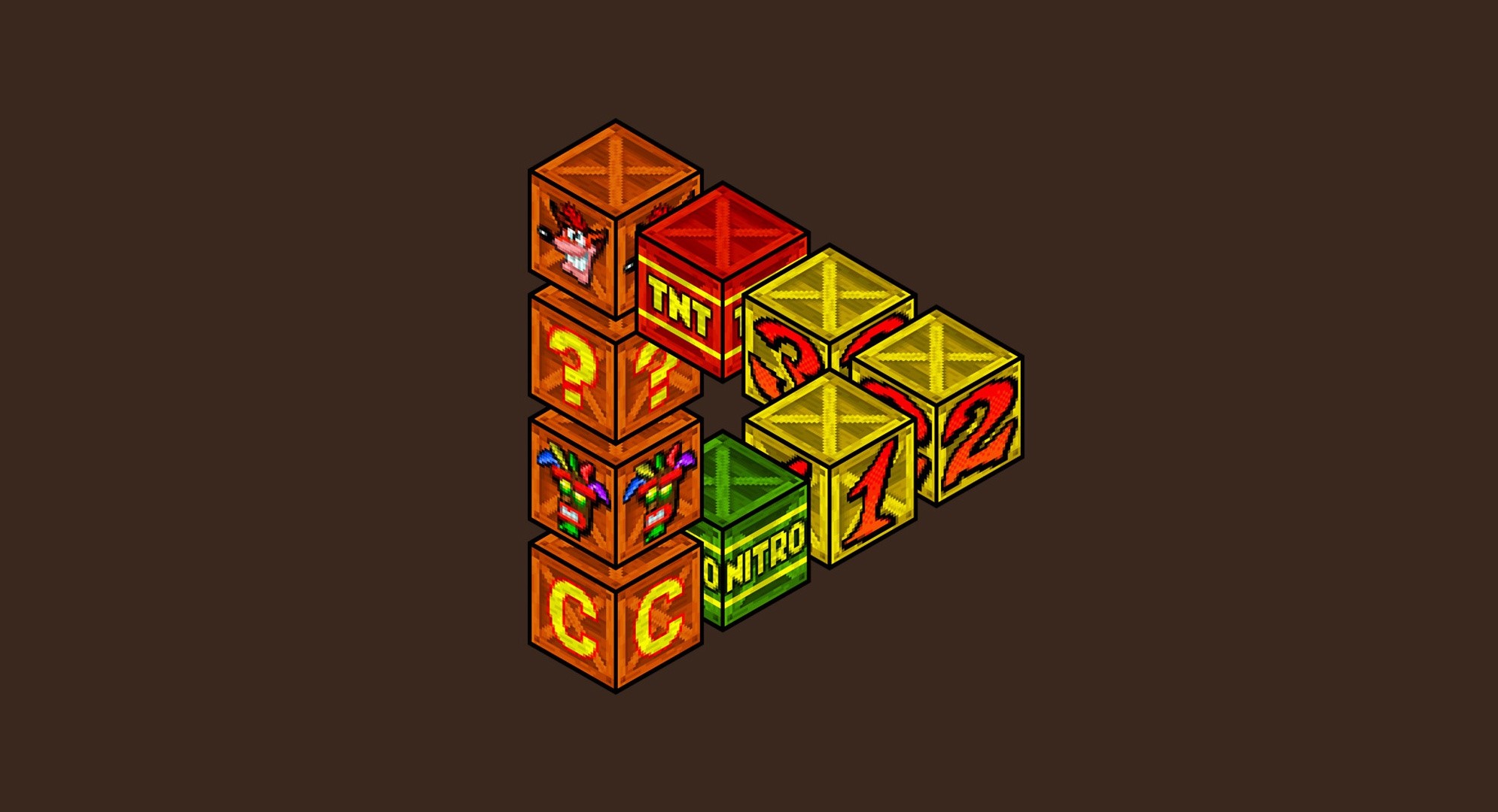 video games, Crash Bandicoot, crate, HD Wallpaper