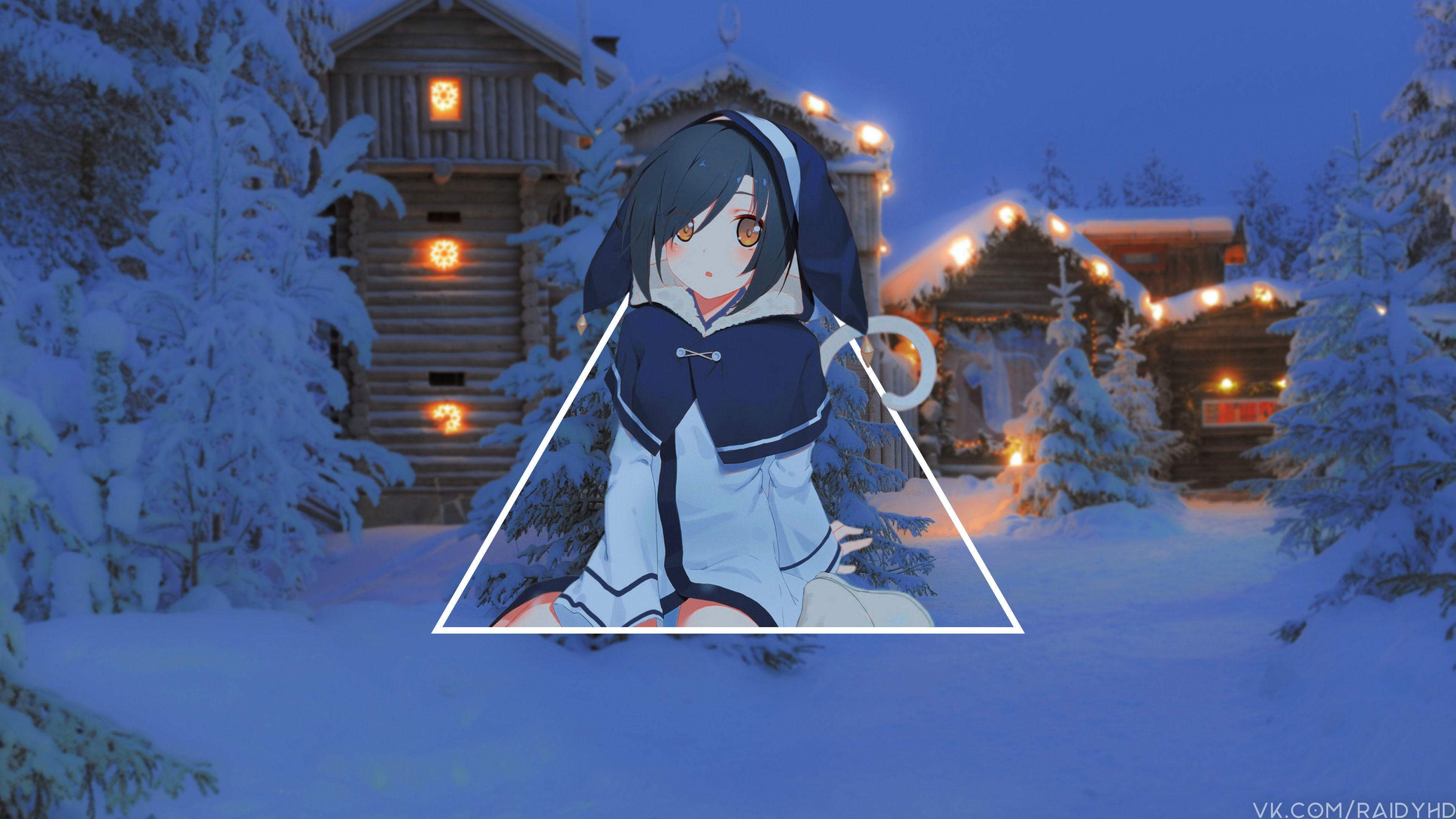 anime, anime girls, picture-in-picture, HD Wallpaper