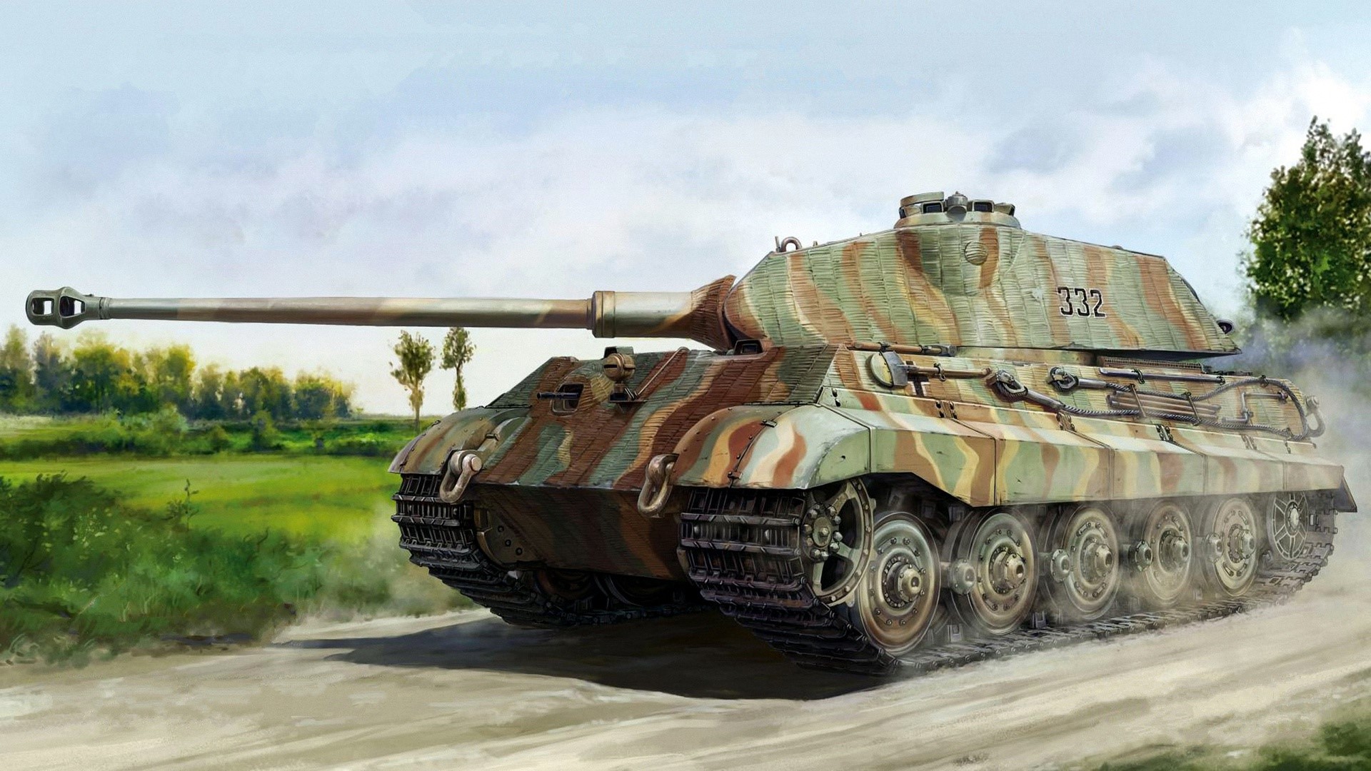 tank, military, Wehrmacht, artwork, vehicle, HD Wallpaper