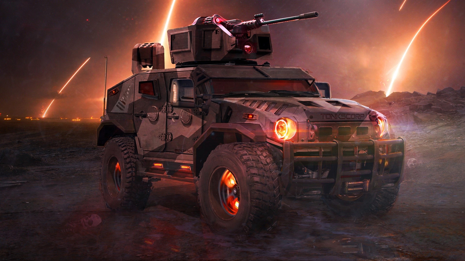 vehicle, military, artwork, HD Wallpaper