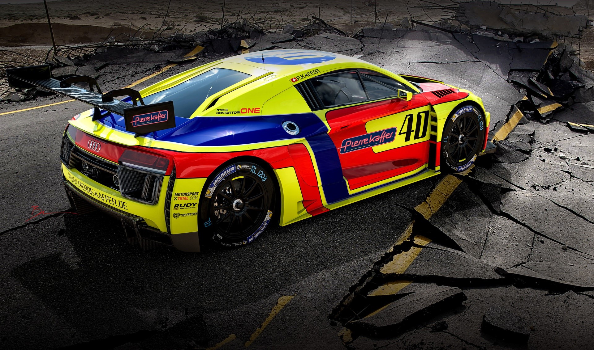Audi R8 GT3, car, vehicle, Benoit Fraylon, Audi, HD Wallpaper