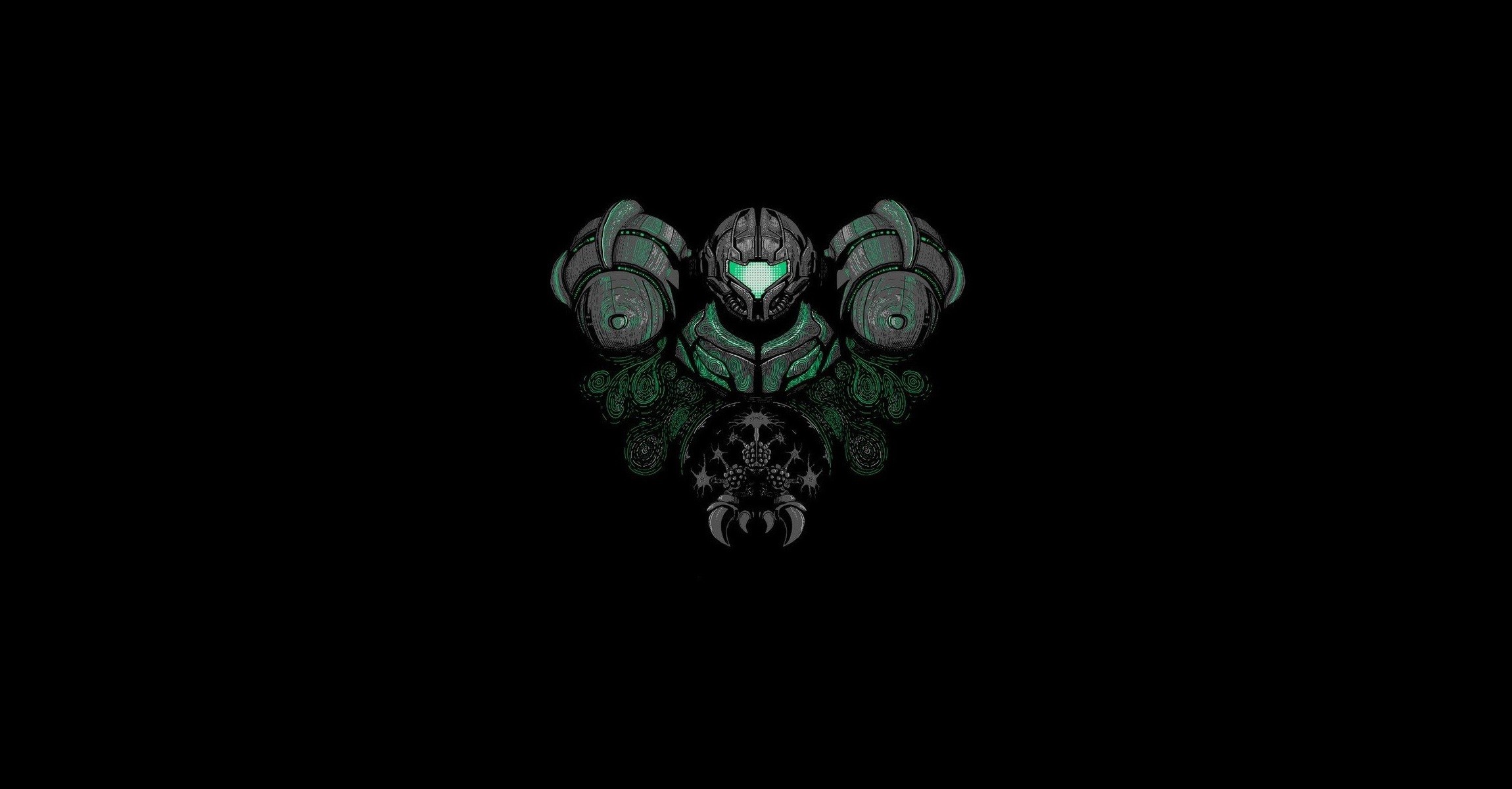 retro games, minimalism, dark, video game art, video games, Metroid, HD Wallpaper