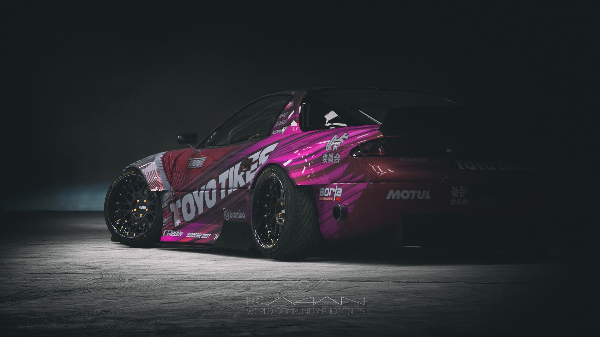 Mitsubishi 3000GT, Mitsubishi, dark, car, vehicle, Kalyan Polischuk, HD Wallpaper