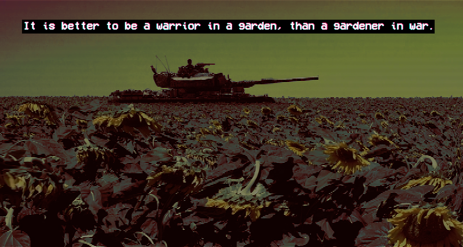 sunflowers, tank, quote, HD Wallpaper