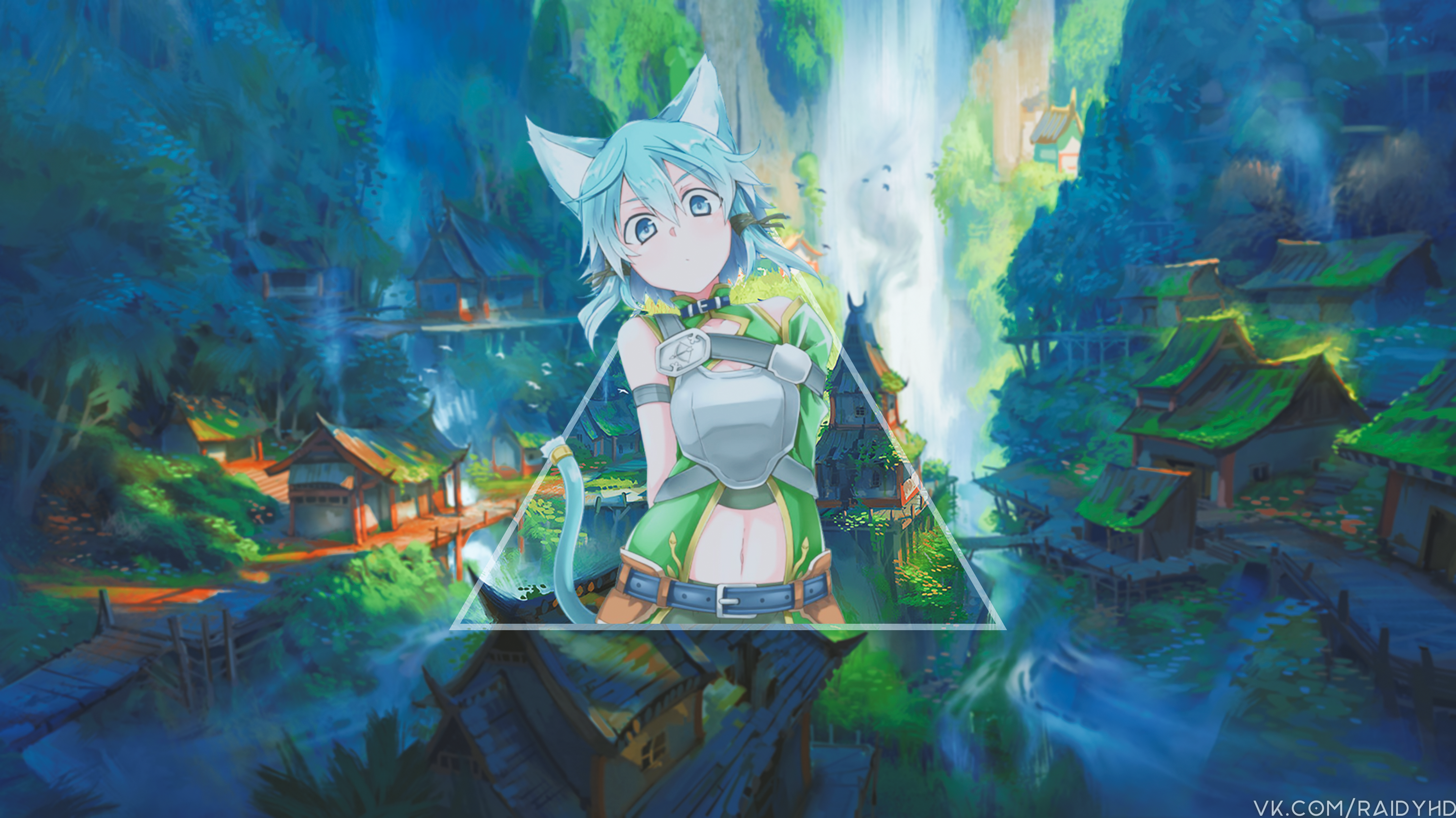 anime, anime girls, Sinon (Sword Art Online), picture-in-picture, Sword Art Online, Asada Shino, HD Wallpaper