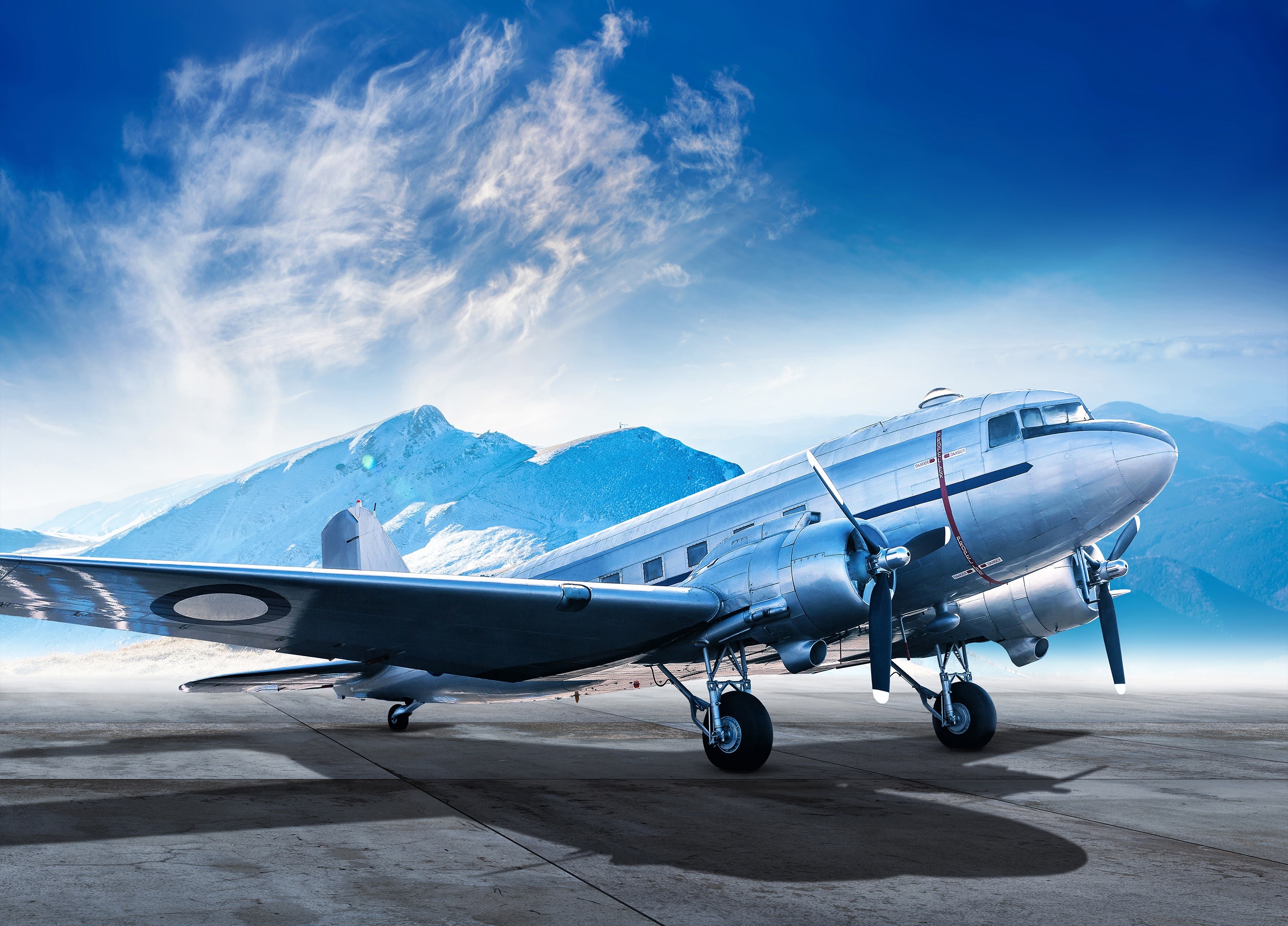 aircraft, vehicle, sky, blue, HD Wallpaper