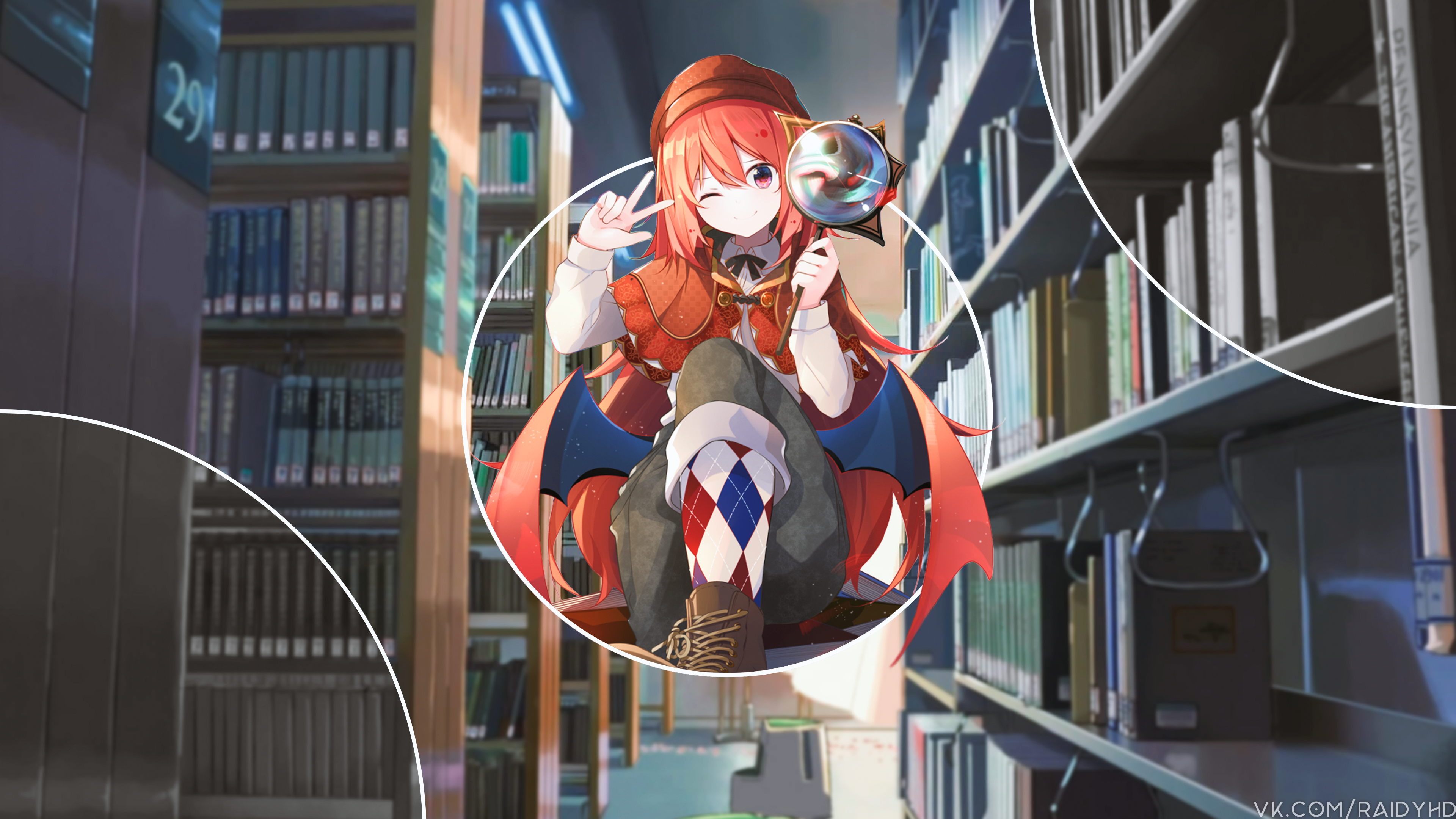 anime, anime girls, picture-in-picture, HD Wallpaper