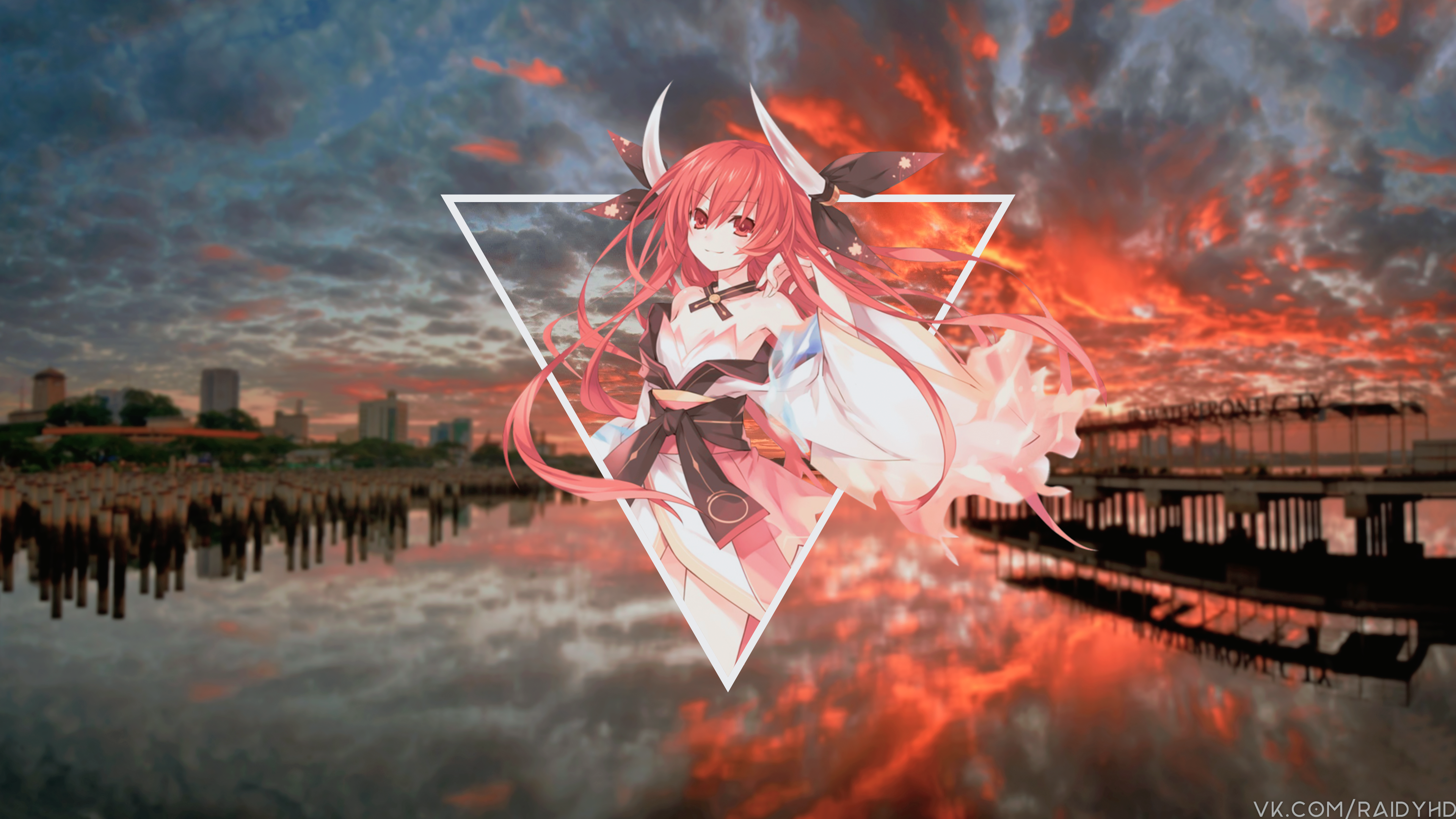 anime, anime girls, picture-in-picture, HD Wallpaper