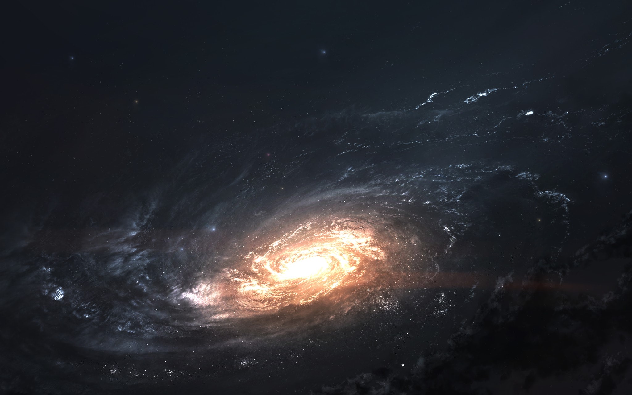 space, galaxy, space art, digital art, Vadim Sadovski, HD Wallpaper