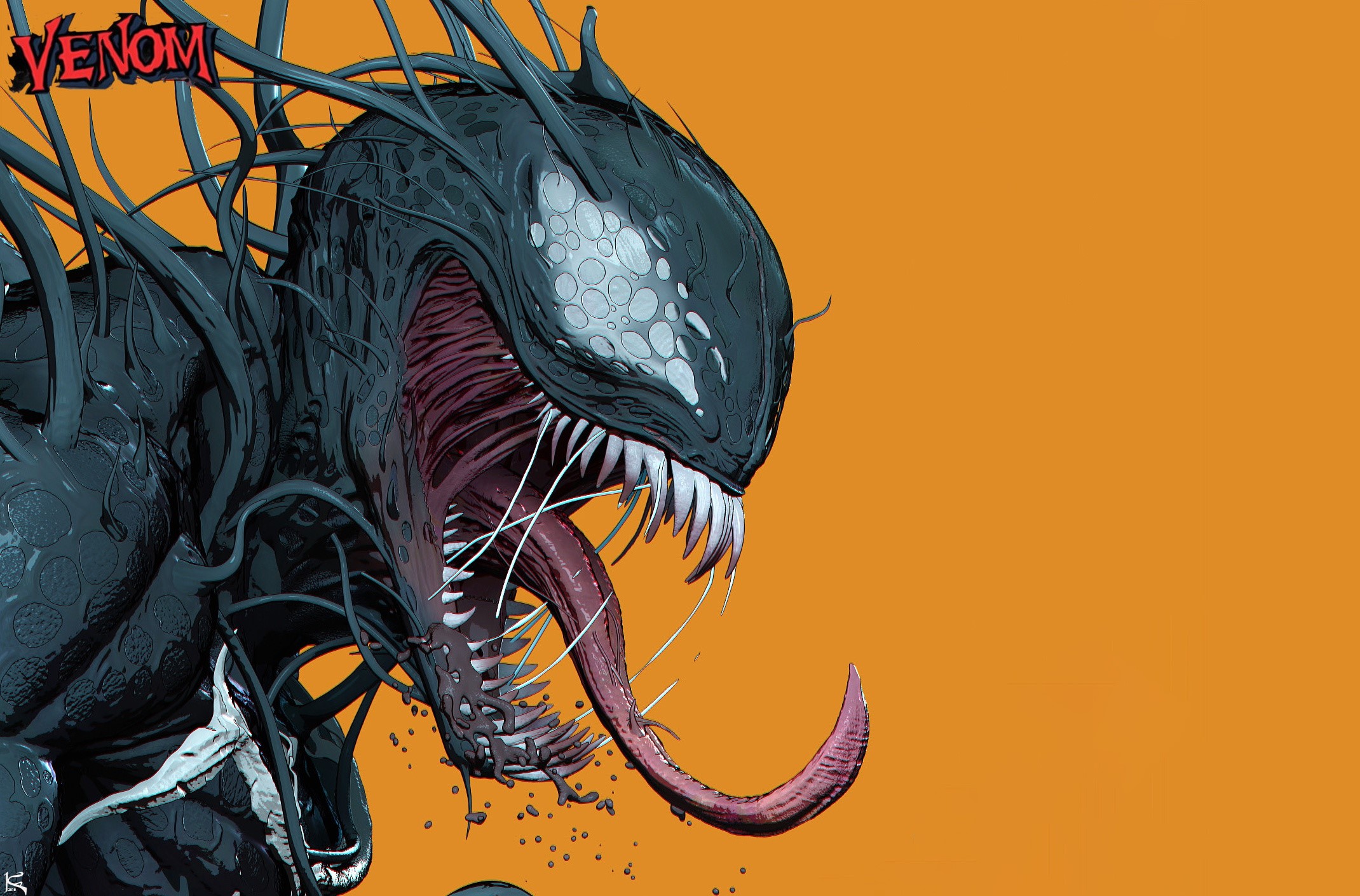 Venom, artwork, Spider-Man, HD Wallpaper