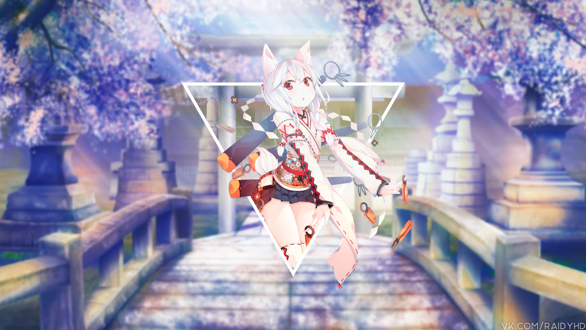 anime, anime girls, picture-in-picture, HD Wallpaper