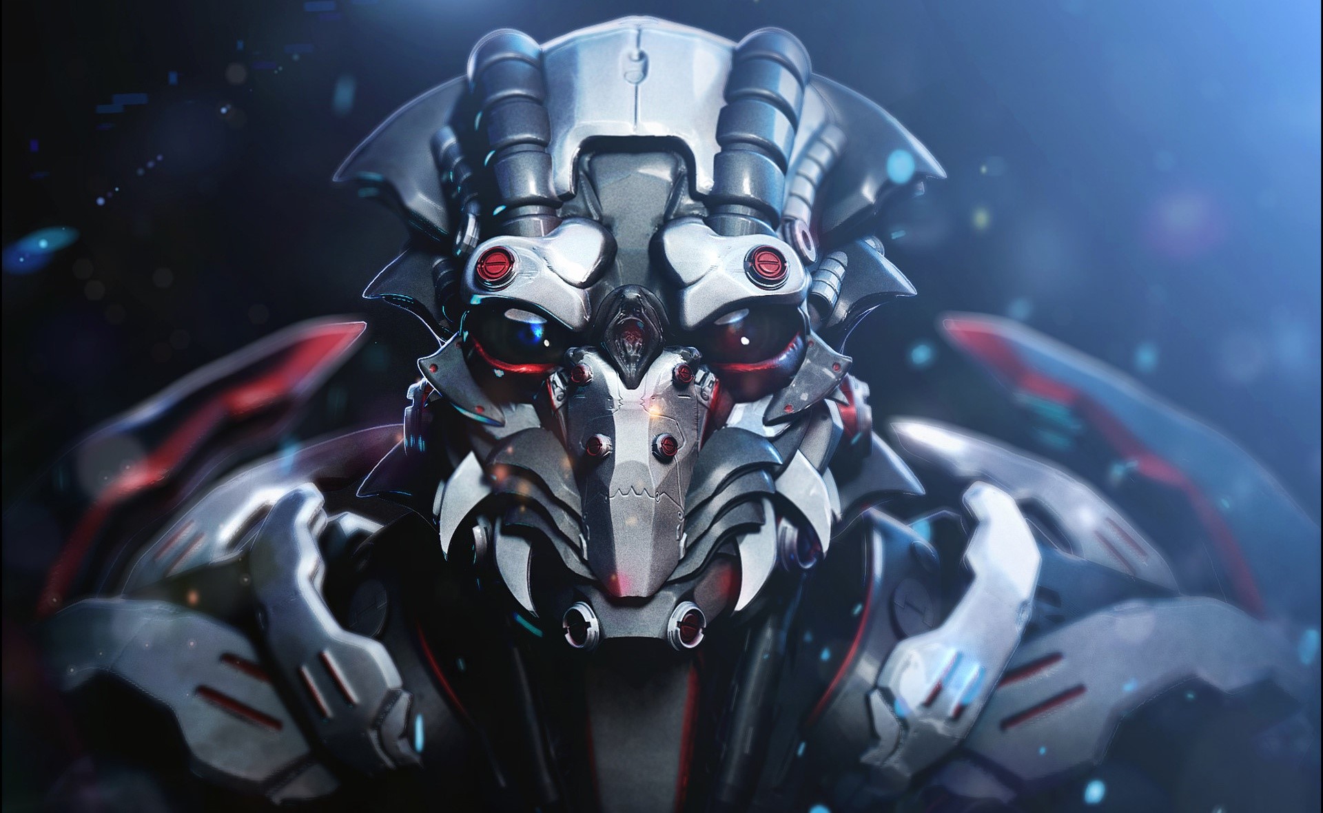 digital art, robot, futuristic, science fiction, HD Wallpaper