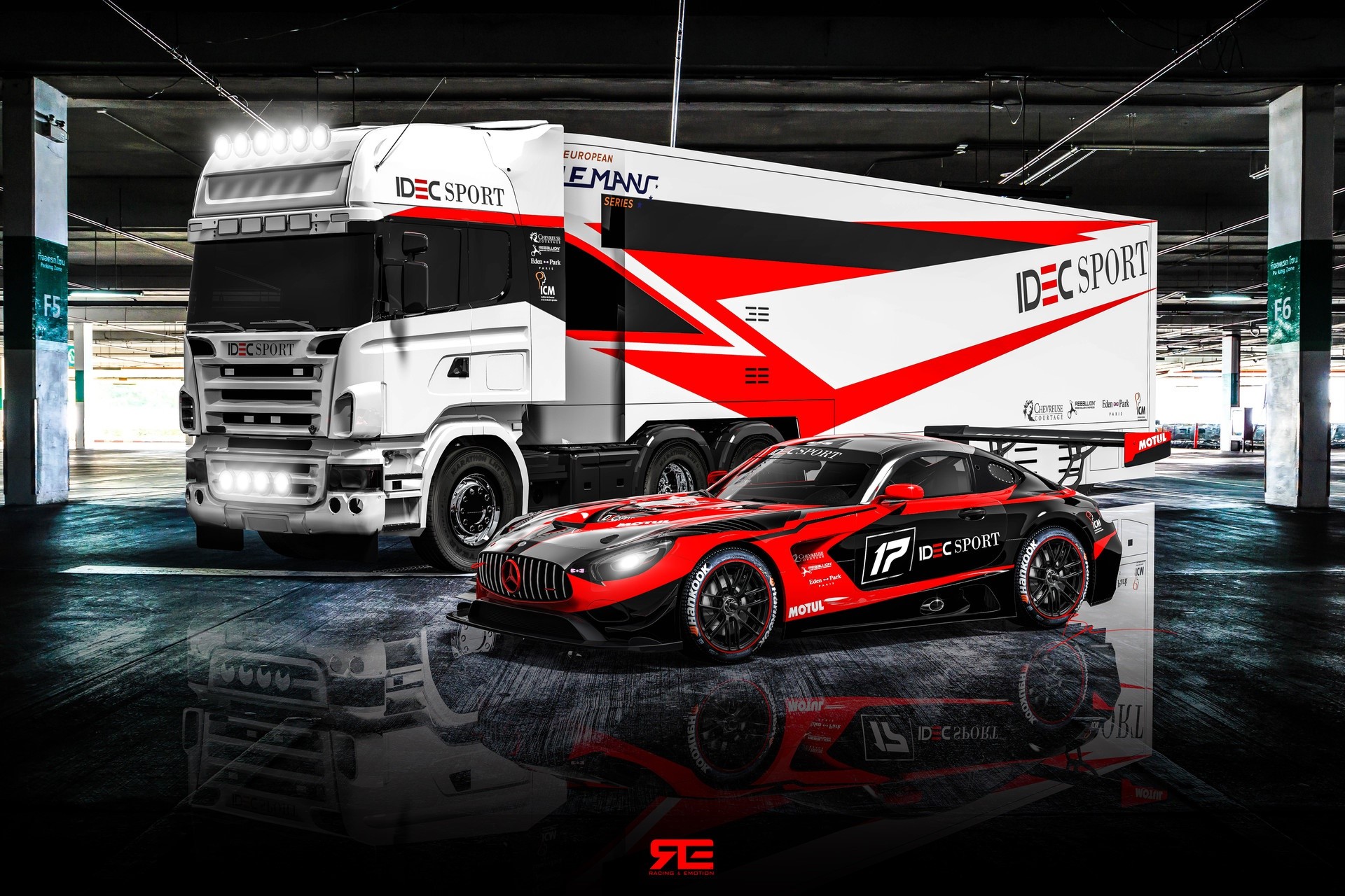 Benoit Fraylon, truck, car, vehicle, Mercedes Benz, Mercedes Benz AMG GT, HD Wallpaper
