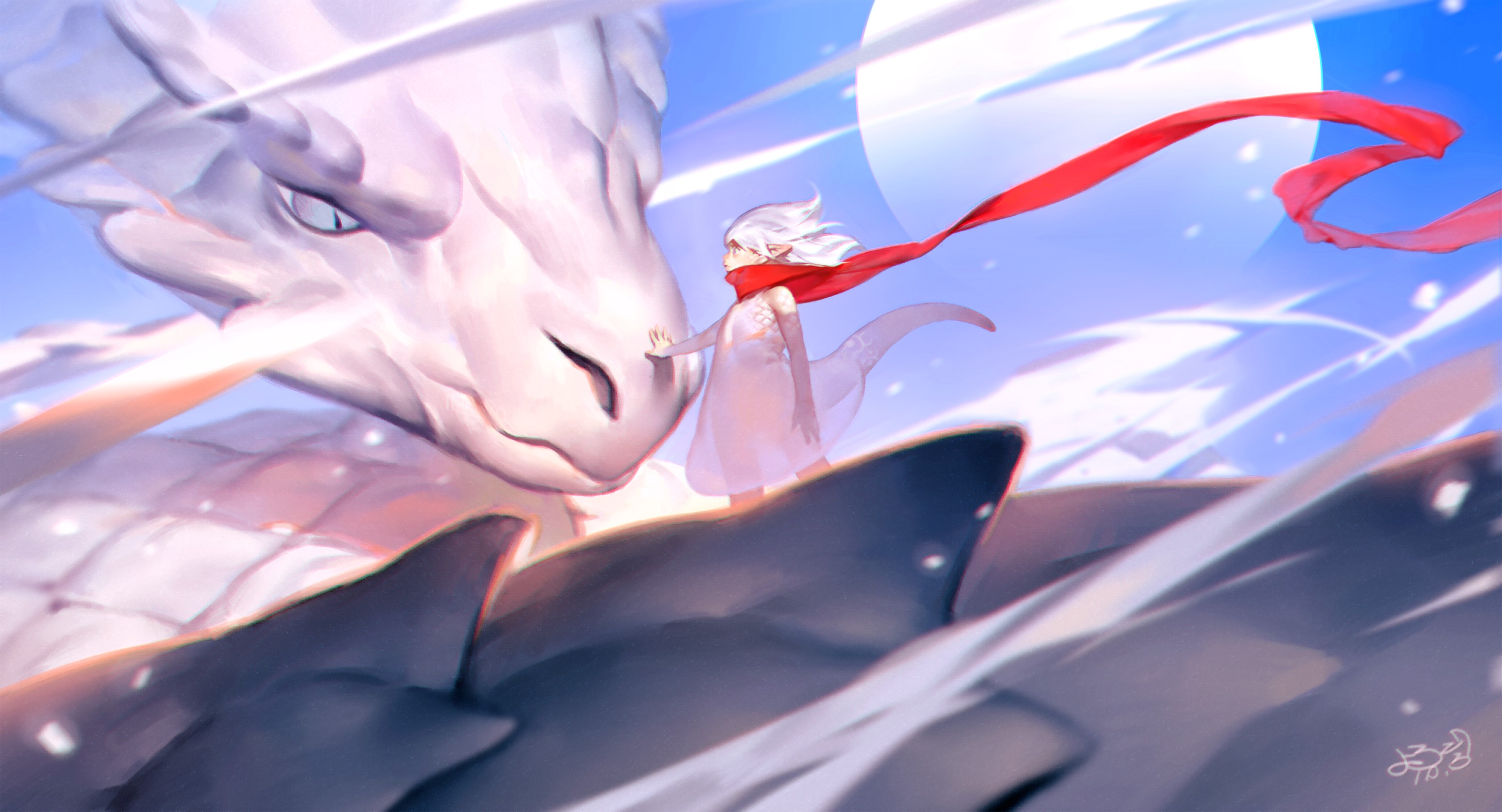 digital art, artwork, dragon, HD Wallpaper