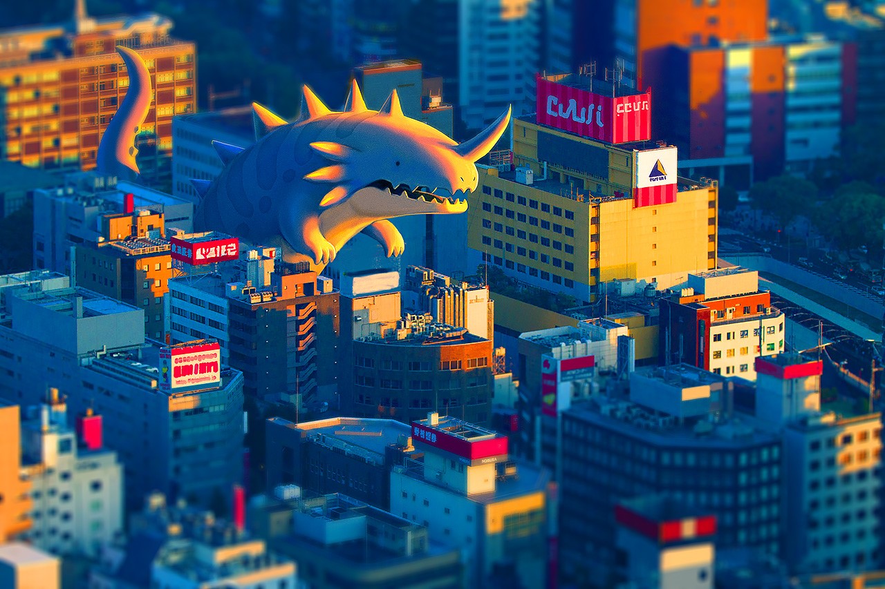 digital art, artwork, cityscape, HD Wallpaper