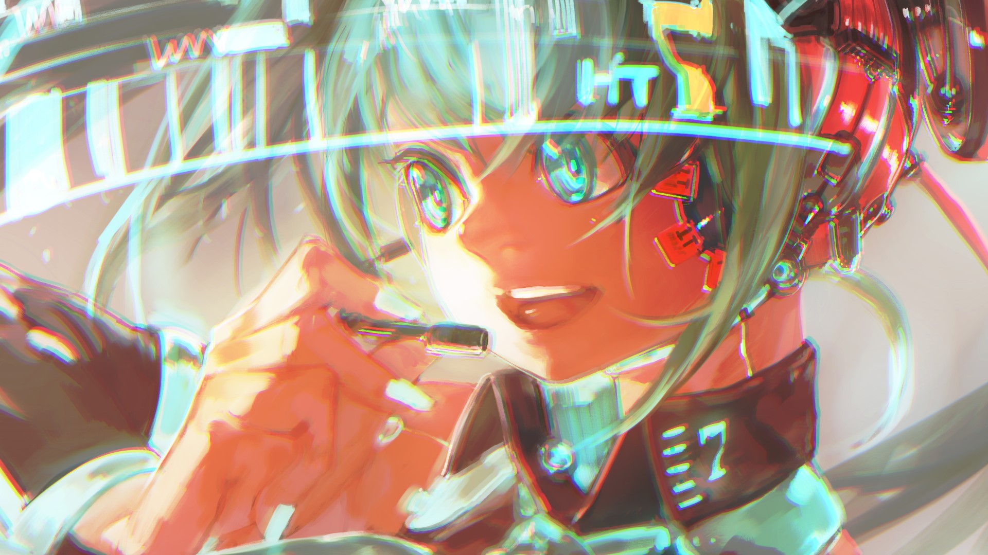 anime girls, artwork, digital art, Vocaloid, Hatsune Miku, HD Wallpaper