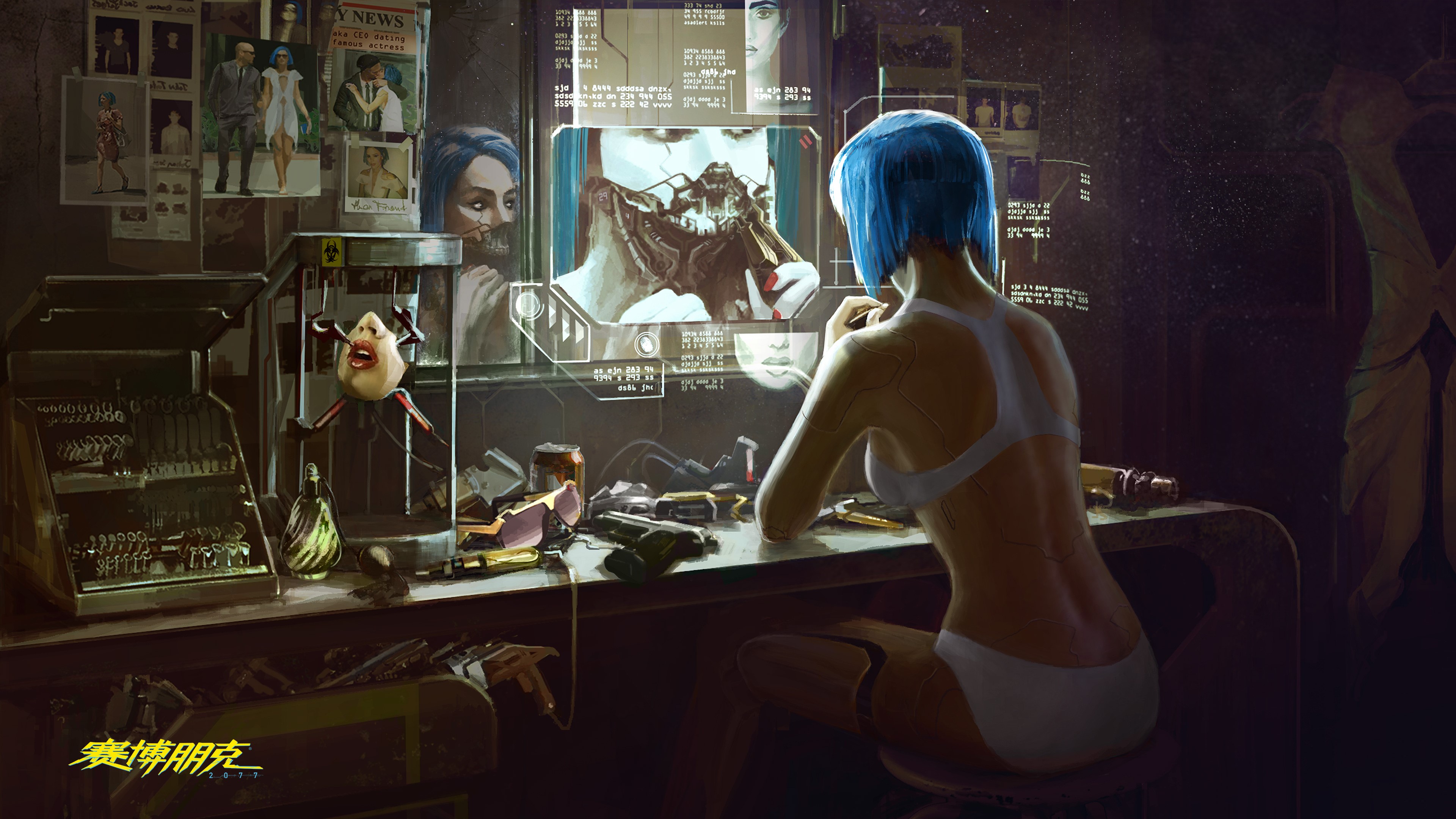 cyberpunk, Cyberpunk 2077, cyborg, video games, HD Wallpaper