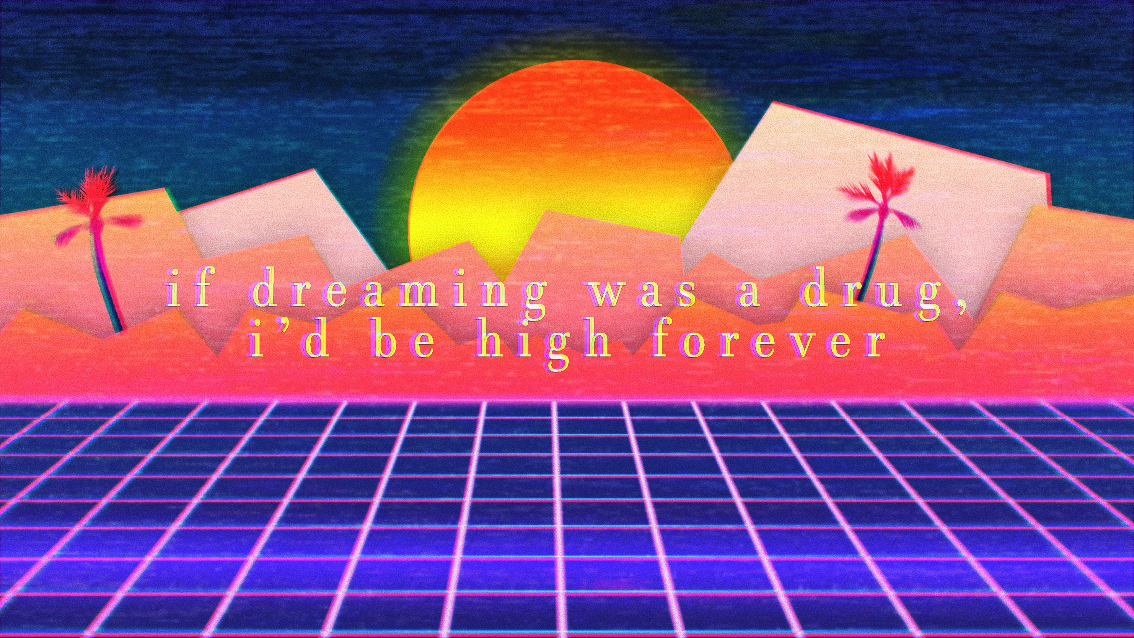 OutRun, sunset, vaporwave, retrowave, Retrowave, text, quote, video games, HD Wallpaper